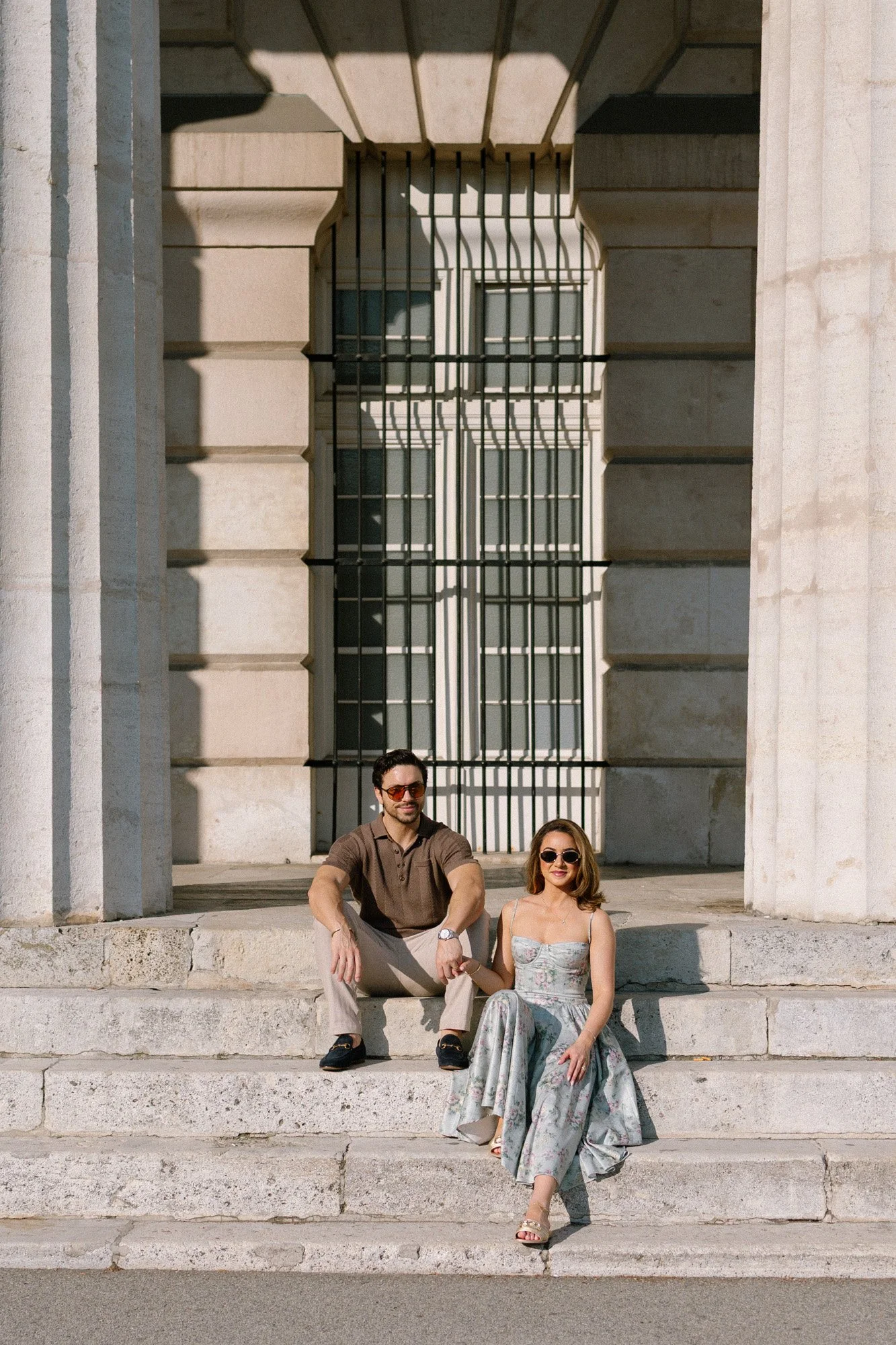 Romantic couple photography in Vienna with natural light