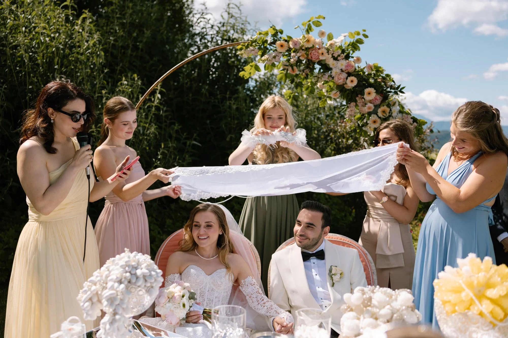 outdoor ceremony at fernblick in st.corona am wechsel