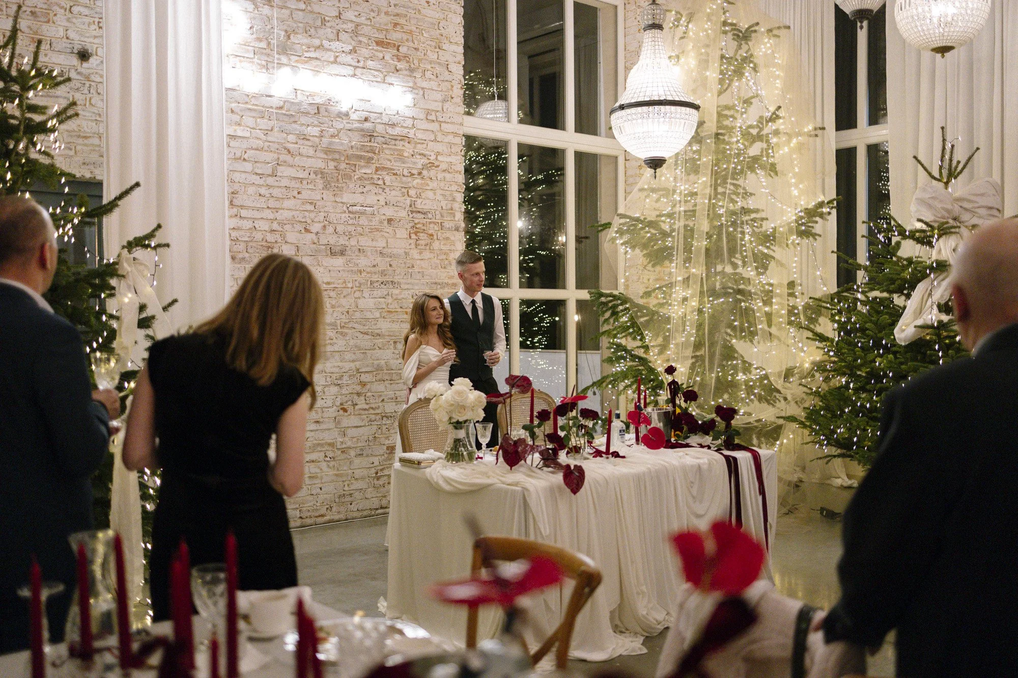 december decorations at villa love venue near krakow