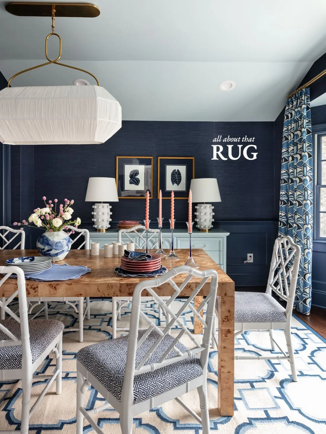 Never underestimate the power of a rug. It defines a space, softens the edges, and adds that all-important layer of warmth and interest. I often design custom rugs to echo a client&rsquo;s story&mdash;sometimes subtly, sometimes boldly&mdash;but alwa