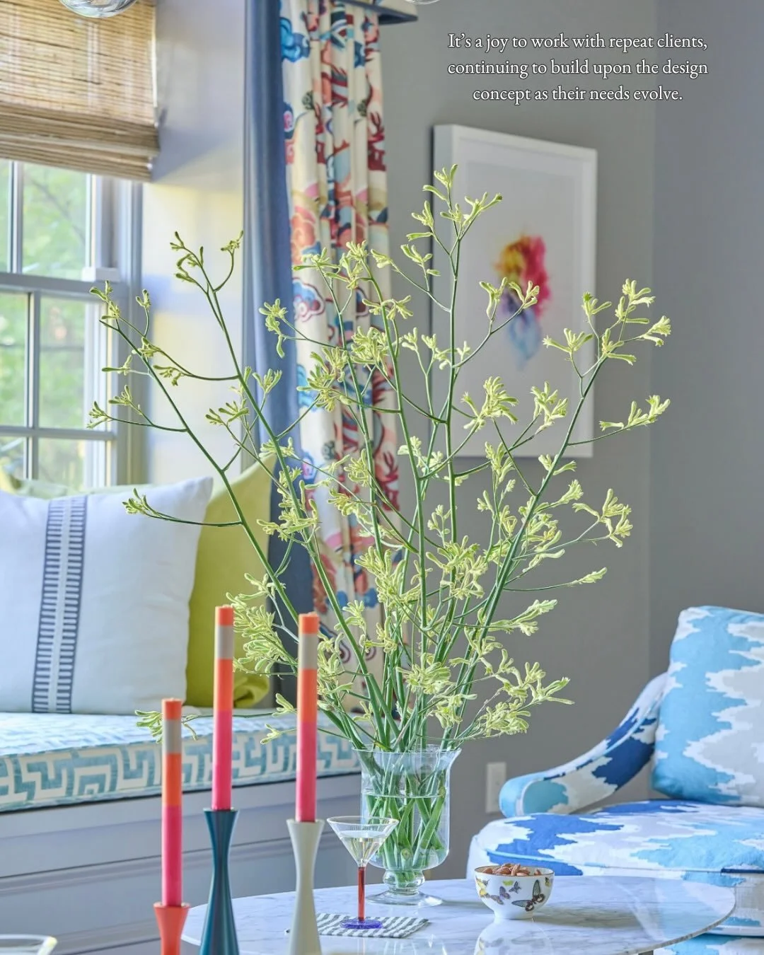 Working with repeat clients is both a joy and a privilege. With a deep understanding of their personal style and the way they live, we can skip the introductory phase and get straight to work. The next chapter of this design story is going to be a go