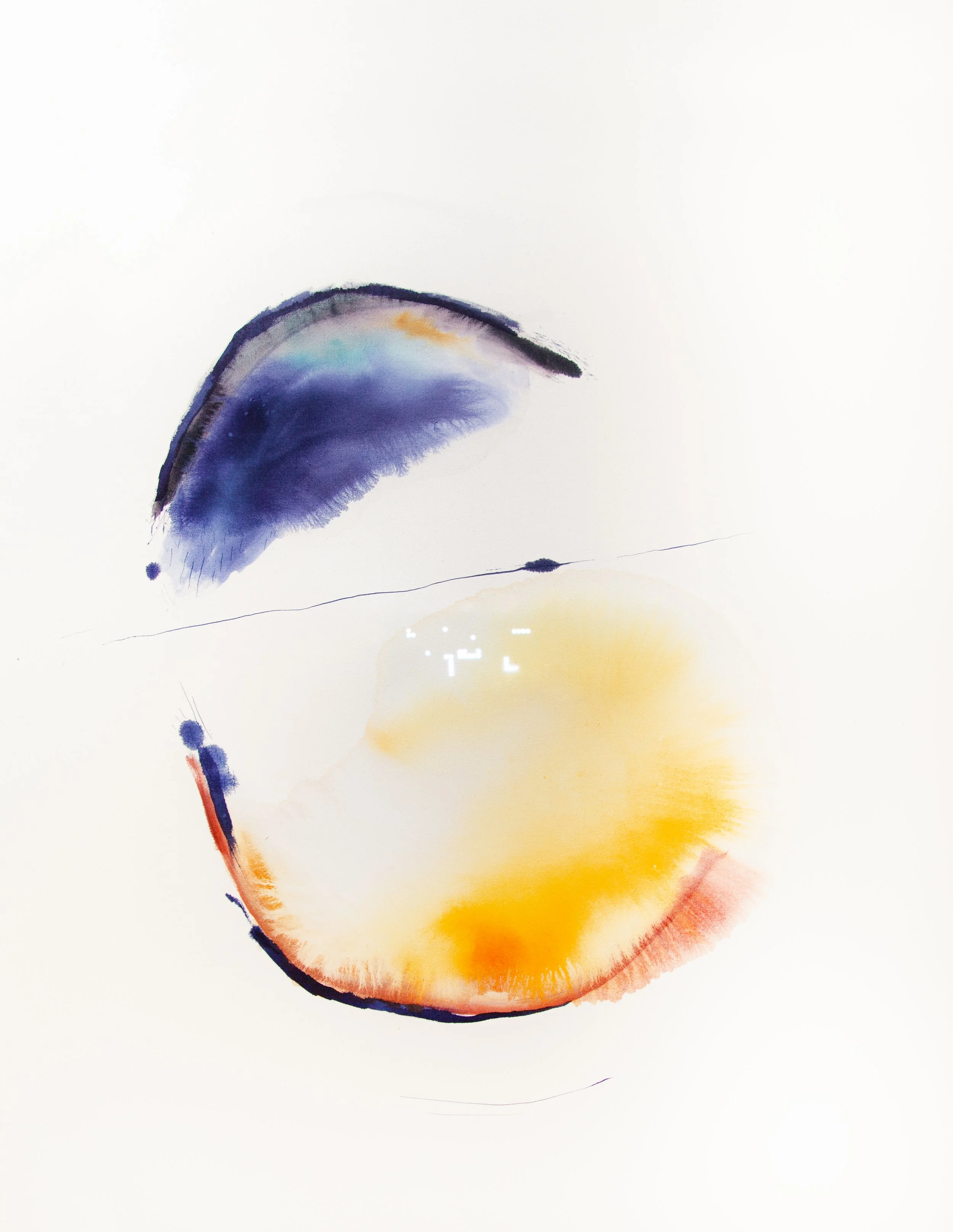 The Colour of Maybe | Cuèra_Rae (Never-Her) Tusche und Acryl auf Leinwand mit LED-Display, 120 x 150 cm, 2026.jpg