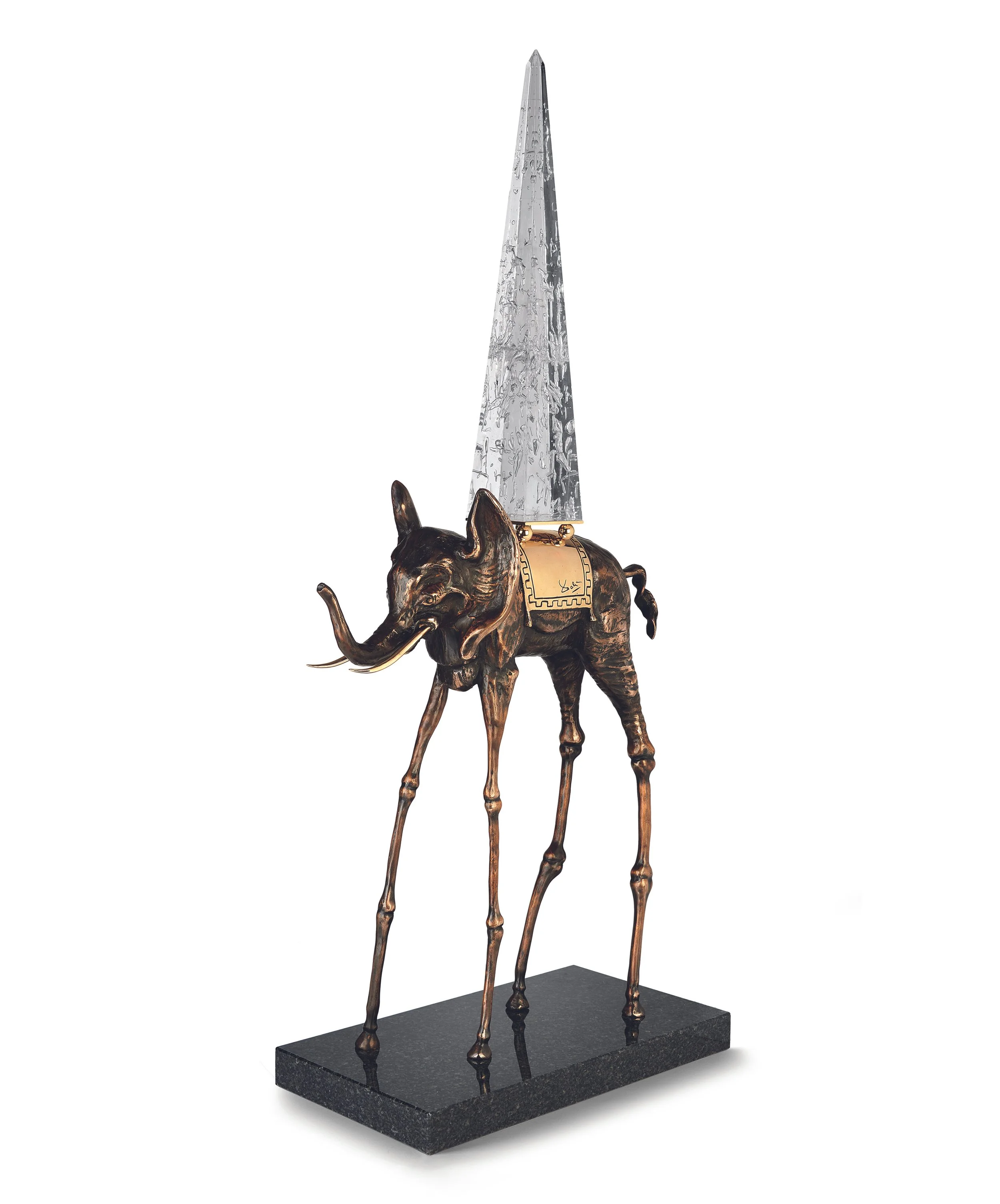 Salvador Dalí, The Space Elephant (braune Patina), Bronze, H 94 cm, Auflage 350 + 35 EA.jpg