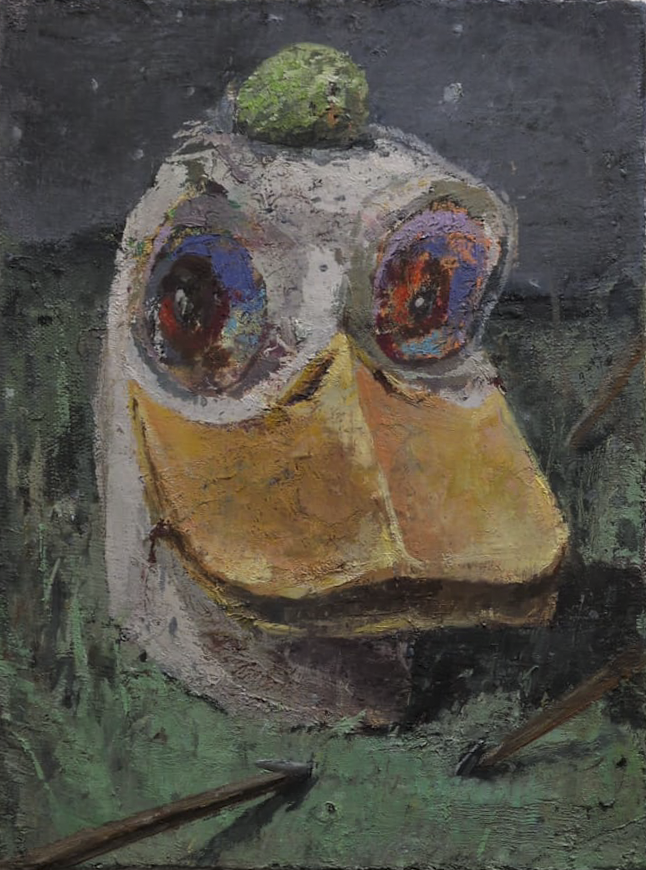 Fritz Bornstück, Limette 40x30cm, Öl auf Lwd
