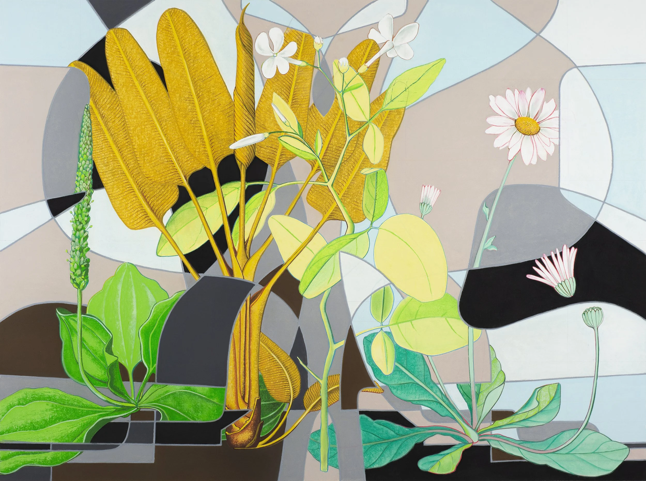 Anya Triestram 2025, Wollen wir es noch einmal miteinander versuchen Pastell, 120x160cm