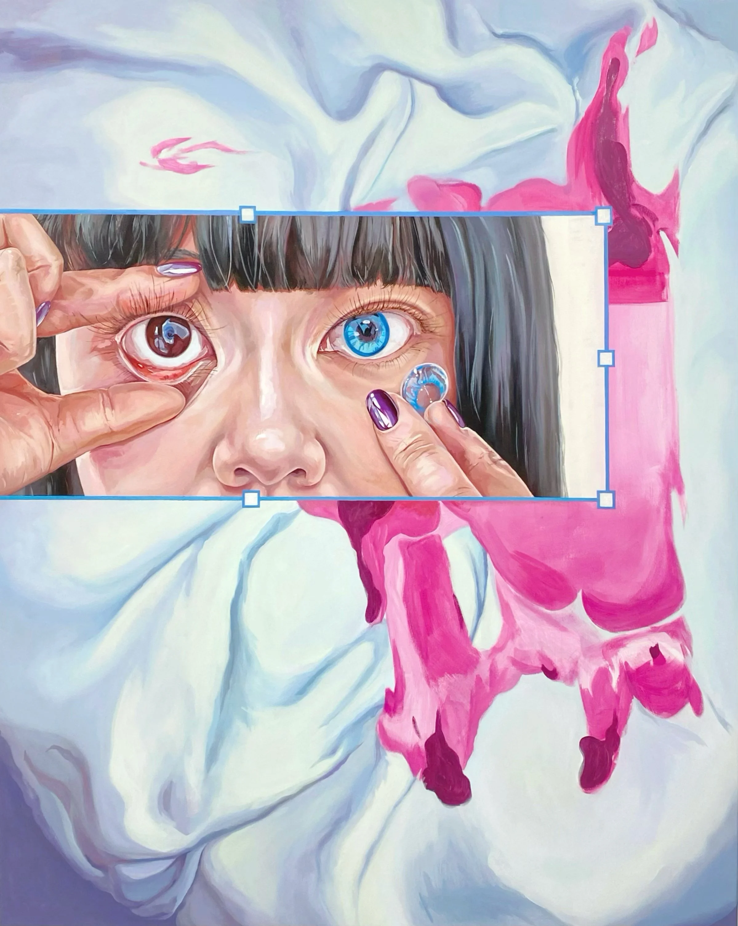 Wei Zhu, Finally I Lost You, I Mean You, 150 x 120 cm, Öl auf Leinwand, 2025