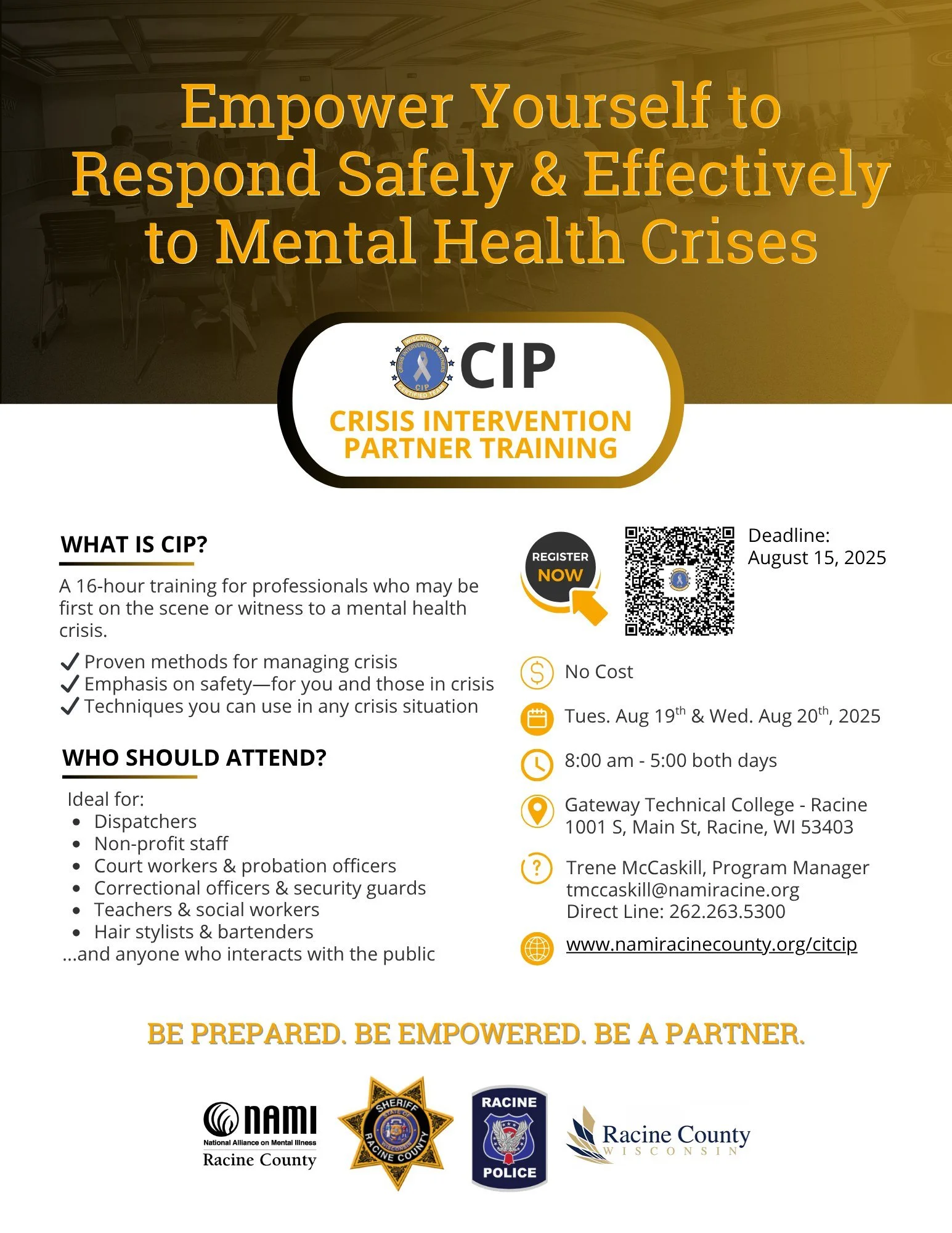 Crisis Intervention Partner (CIP) Training
