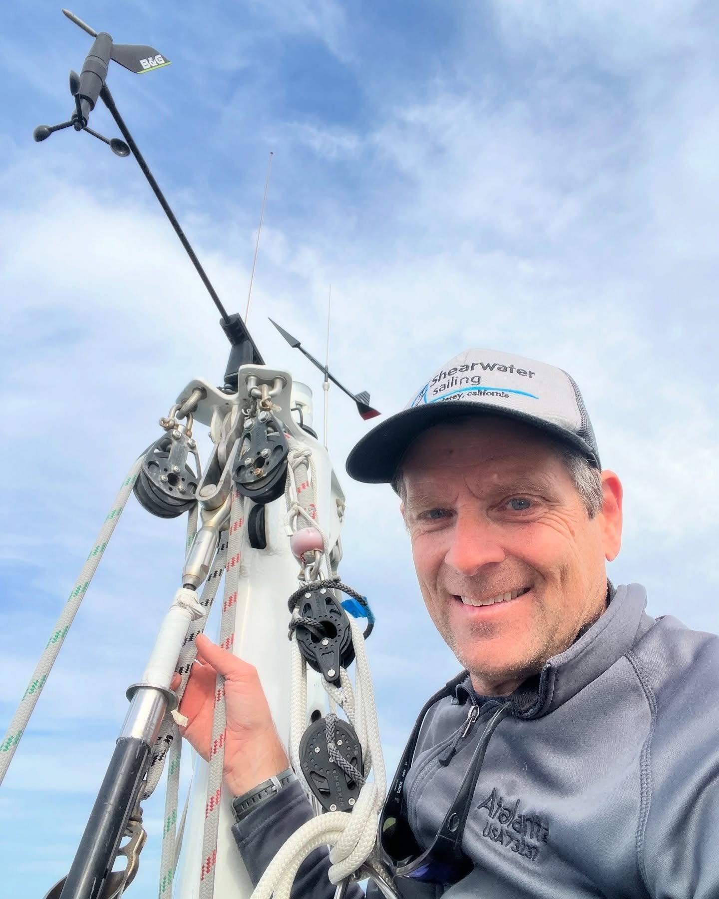 Scenes from up and down the rig today⛵️
.
.
.
.
#rigging #yachtmaintenance #sailingyacht #montereyharbor