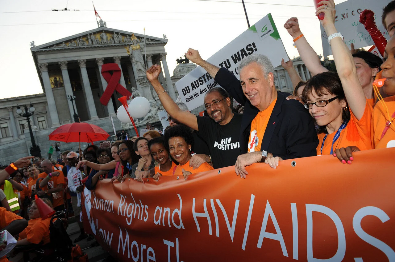 Francoise Girard at the human rights march.JPG