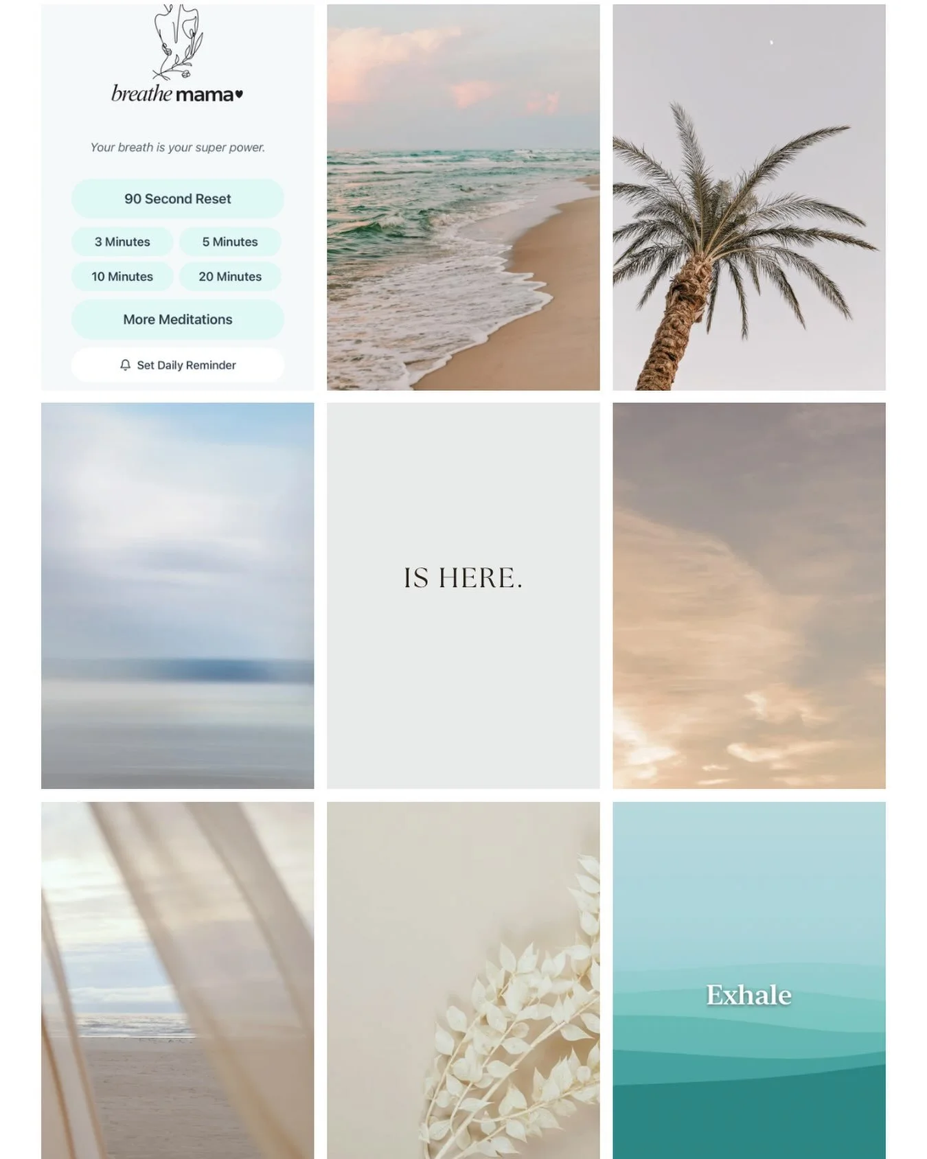 Breathe Mama is here 🤩 

A gentle space created just for you, mama.

Quick resets + effective breathwork to bring you back to your best self. 🌿

Designed to fit your rhythm of life with kids.

Try it free for your first week on the Apple App Store 