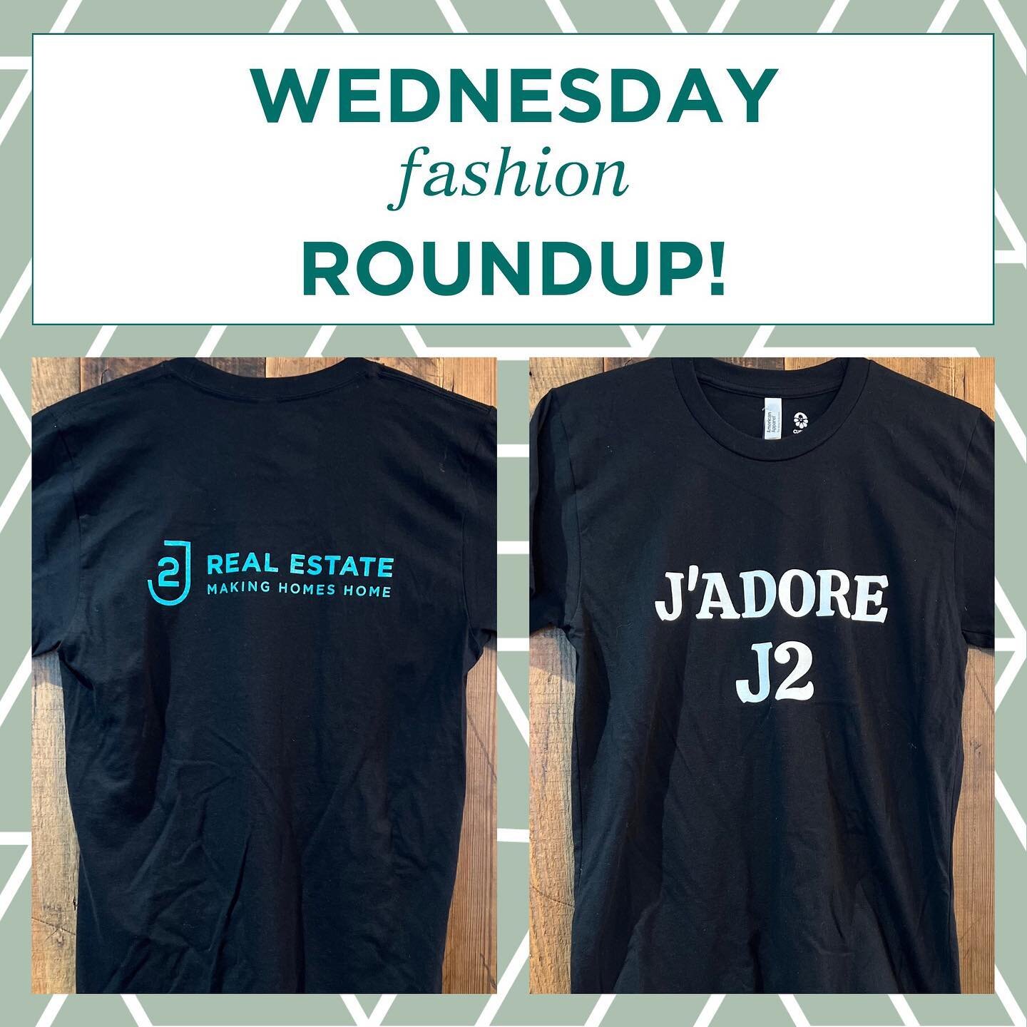 #WednesdayRoundup 💫💚 Fashion edition! Excited to start sporting our new J2 gear! Eat your heart out, @dior 😏
.
.
.
#j2realestate #dreamhomesunlocked #makinghomeshome #teammerch #lifetimebroker #dcrealestate #homerenovation #homerenovationconsultin