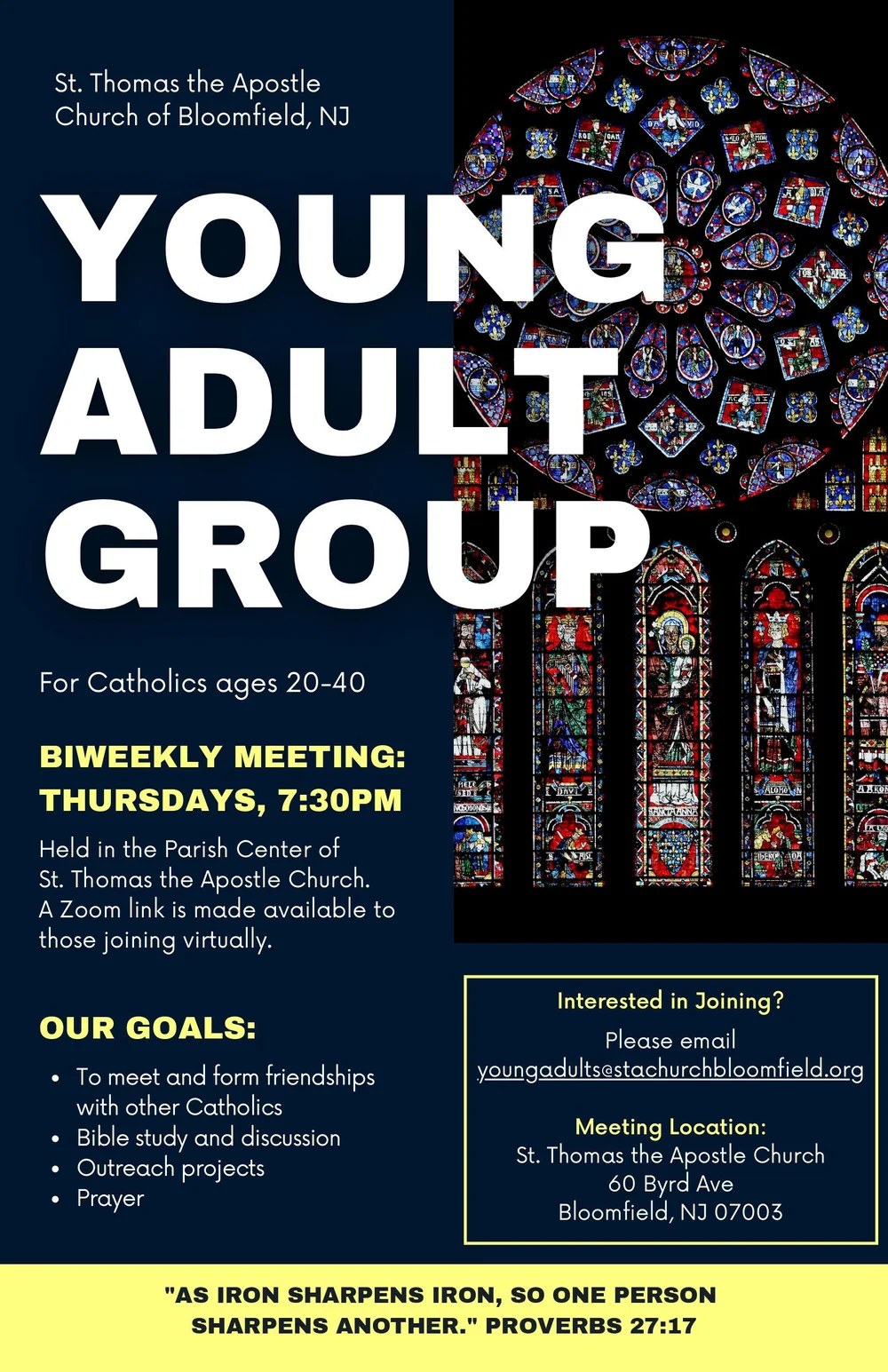 Young Adult Group for Catholics — St. Thomas the Apostle Church