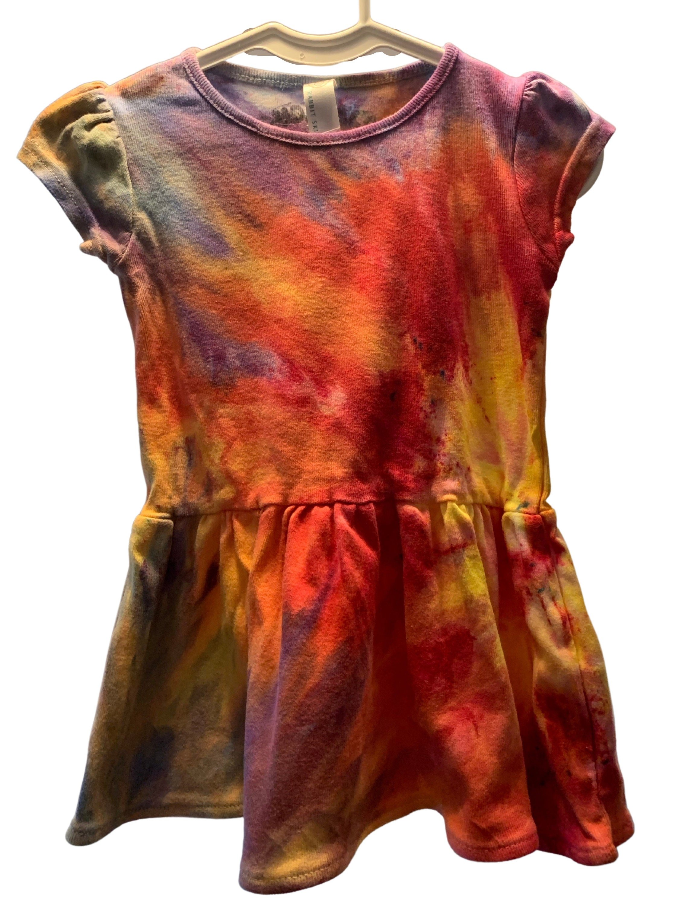 Sunburst Tie Dye Toddler Dress - 18 Month