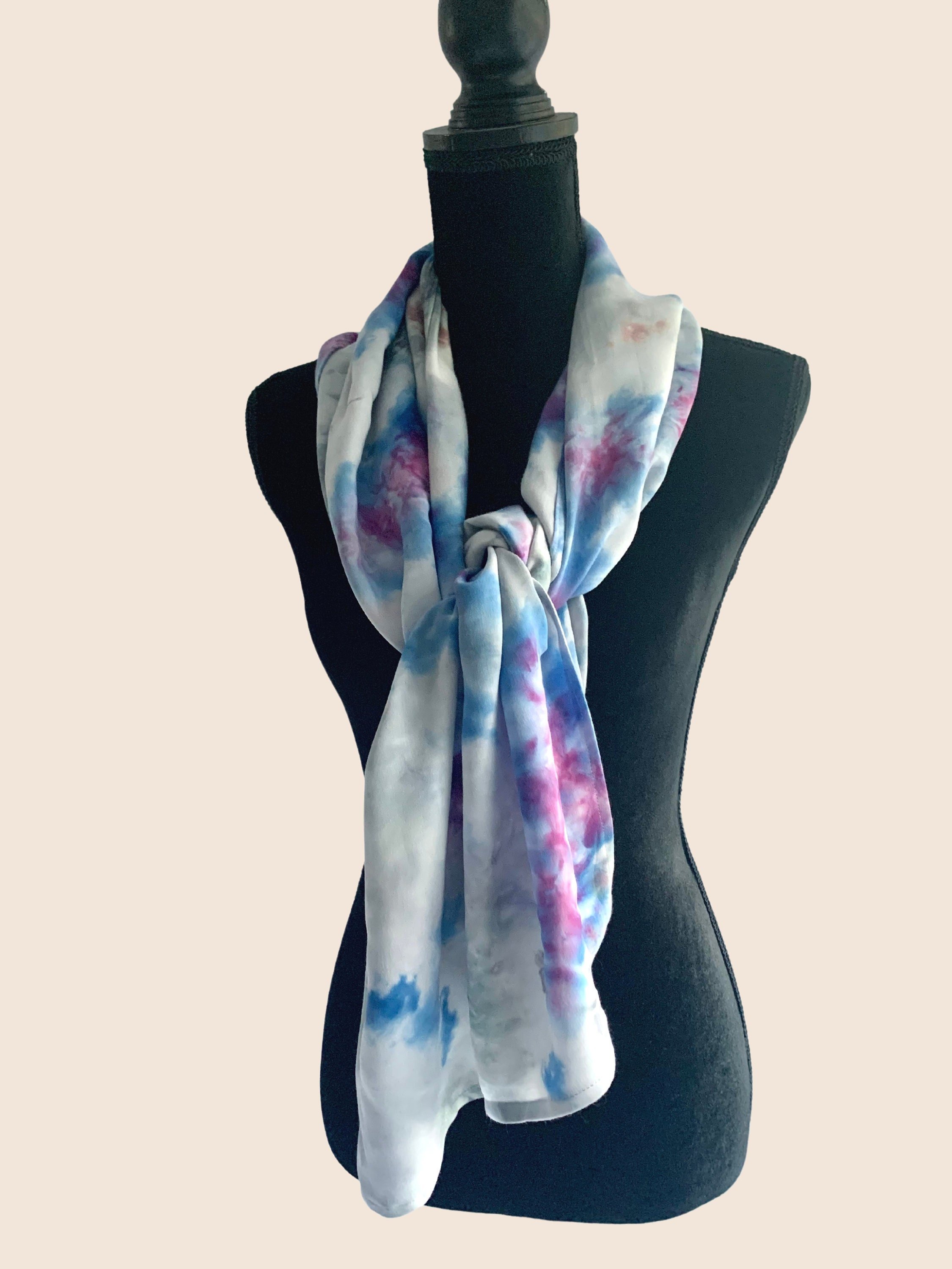 Hand Dyed Silky Scarf