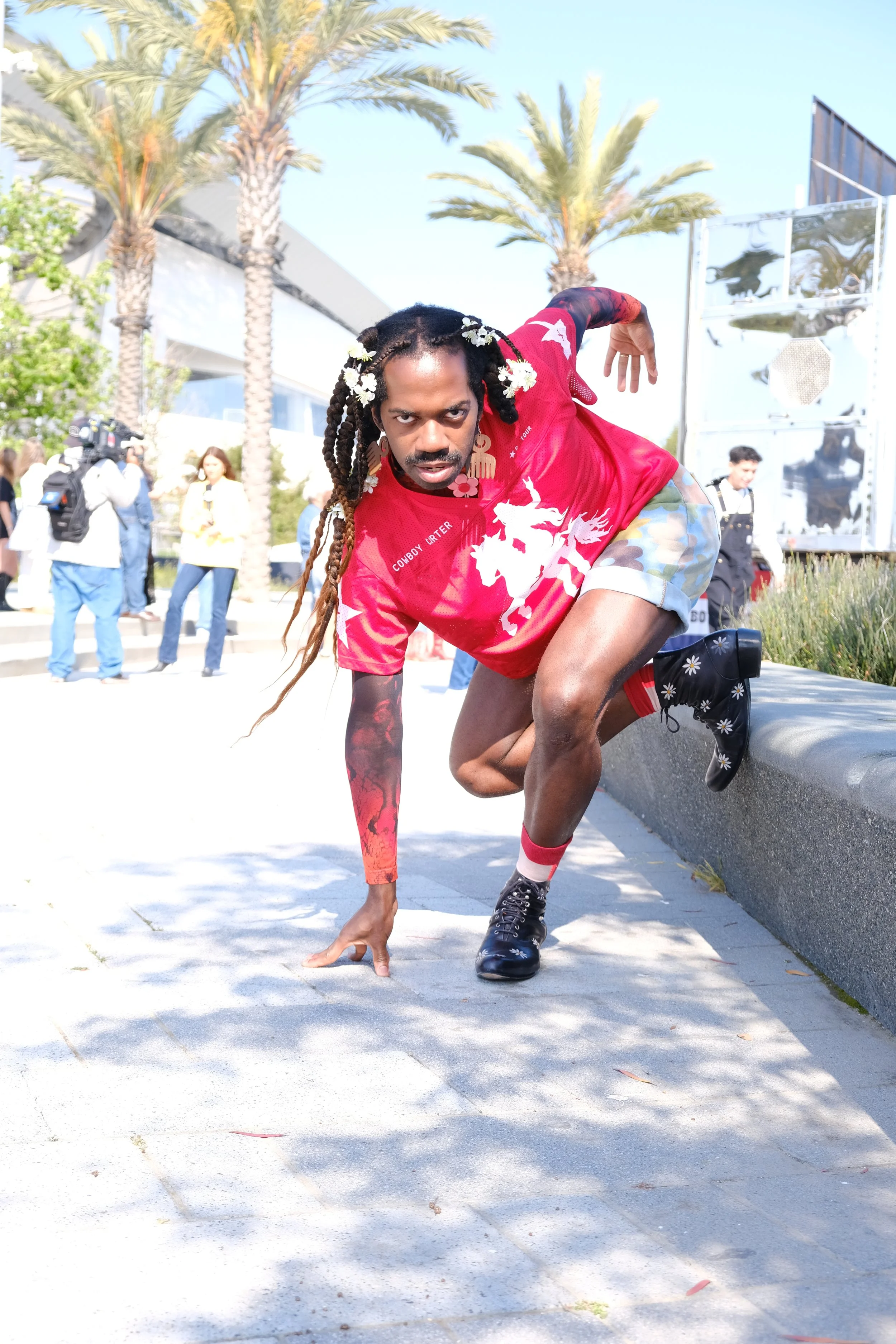 more poses, but more specifically thinking of doing a look with braids and flowers in the hair.