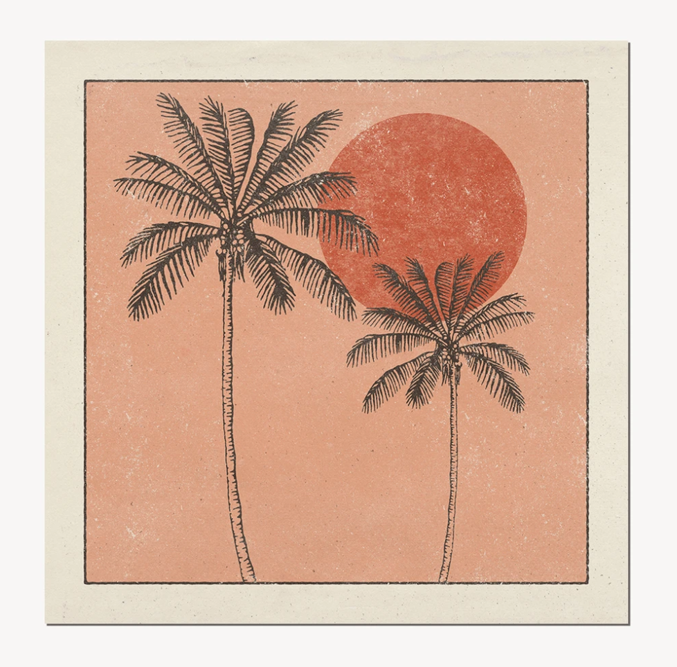 Golden Palms Print by Cai & Jo