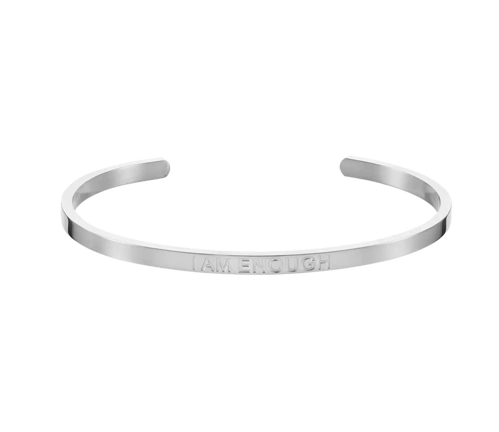 I AM ENOUGH – Affirmation Bracelet – Silver by Soul Analyse