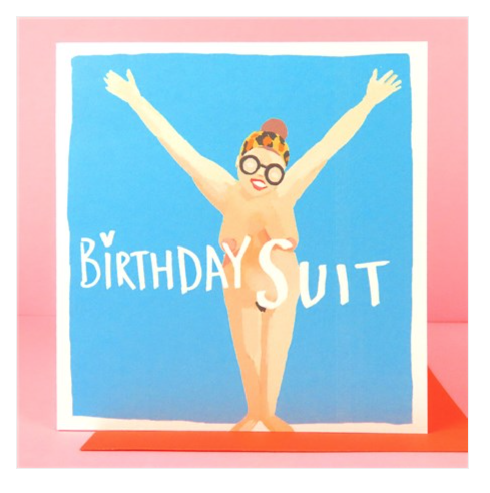 Birthday Suit Card by Sooshichacha