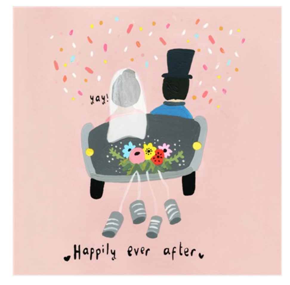 Happily Ever After Wedding Card by Sooshichacha