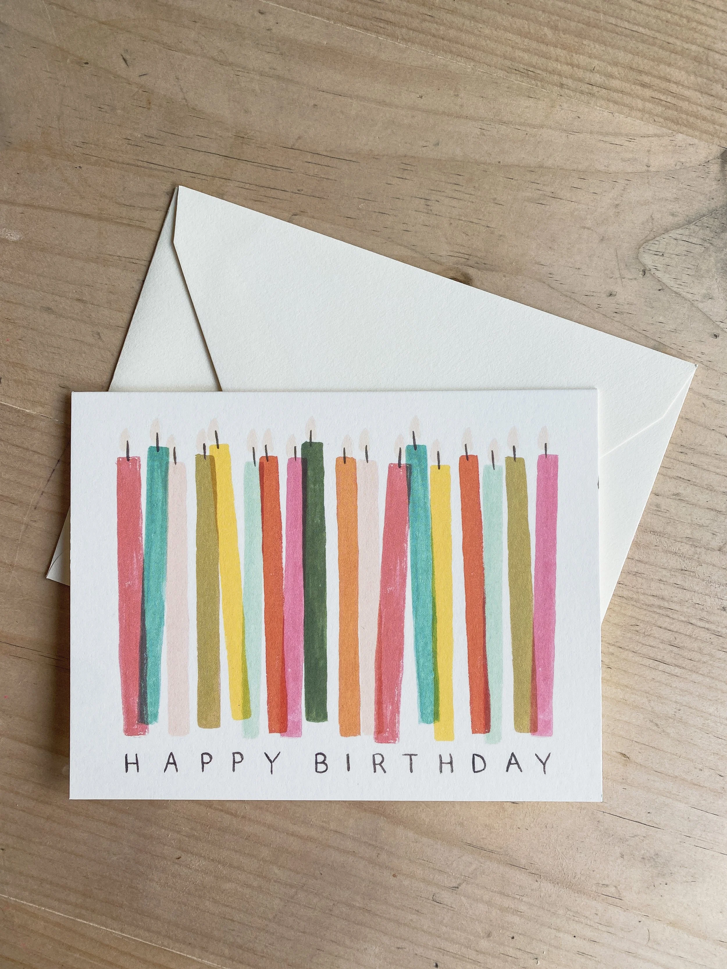 Happy Birthday Candle Card by Rifle Paper co