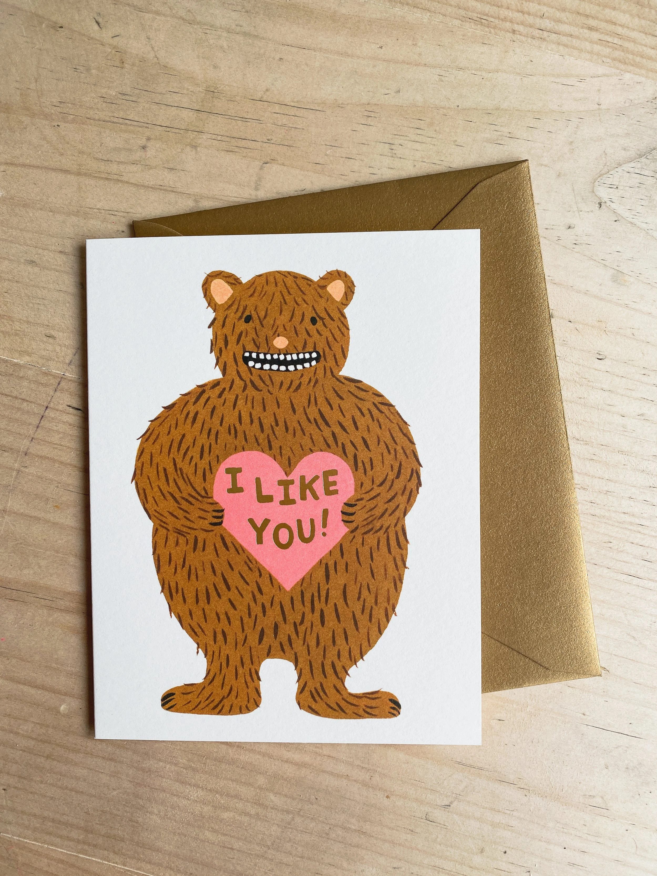 I Like You Cute Bear Card by Rifle Paper Company