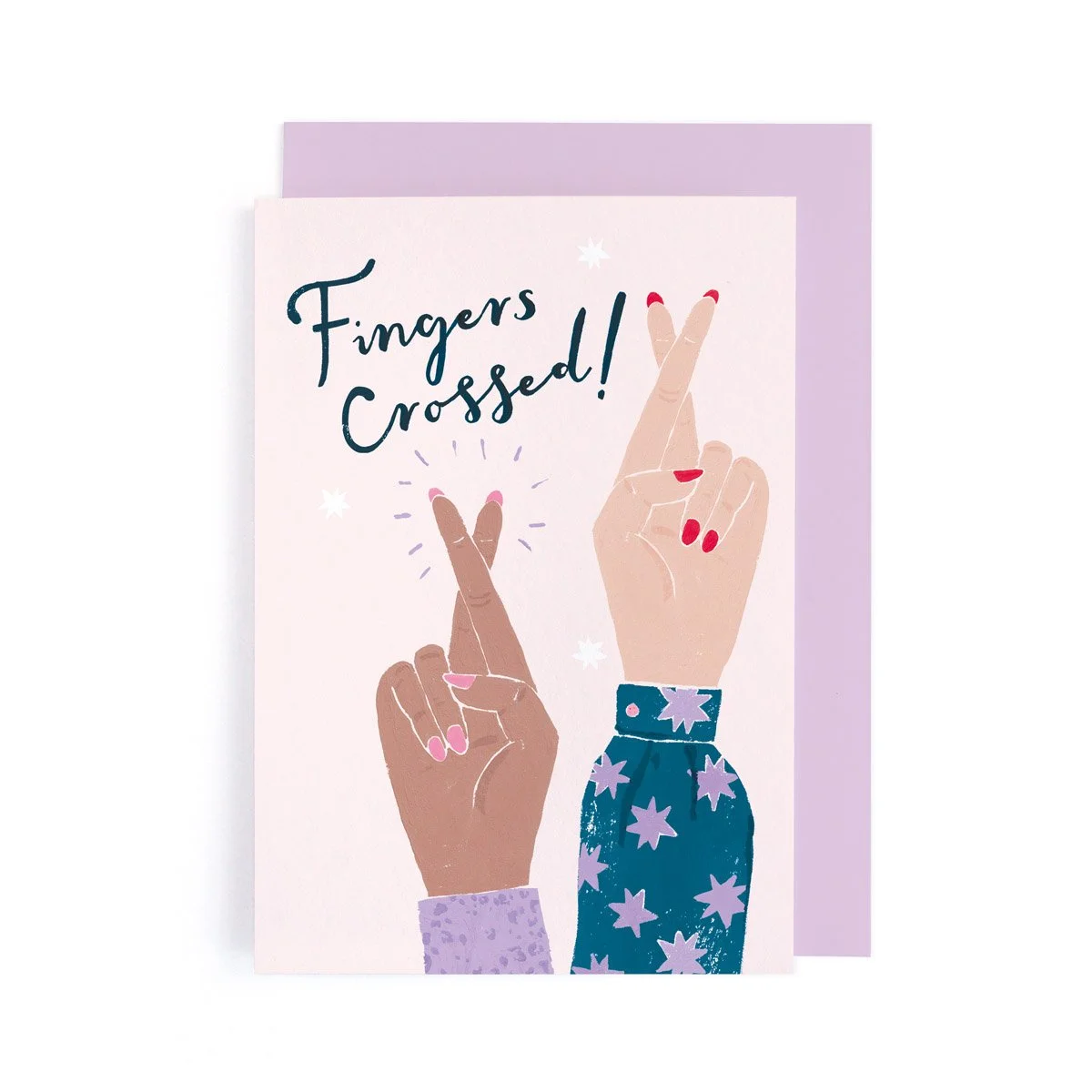Fingers Crossed Card | Good Luck Card by Sister Paper Co.