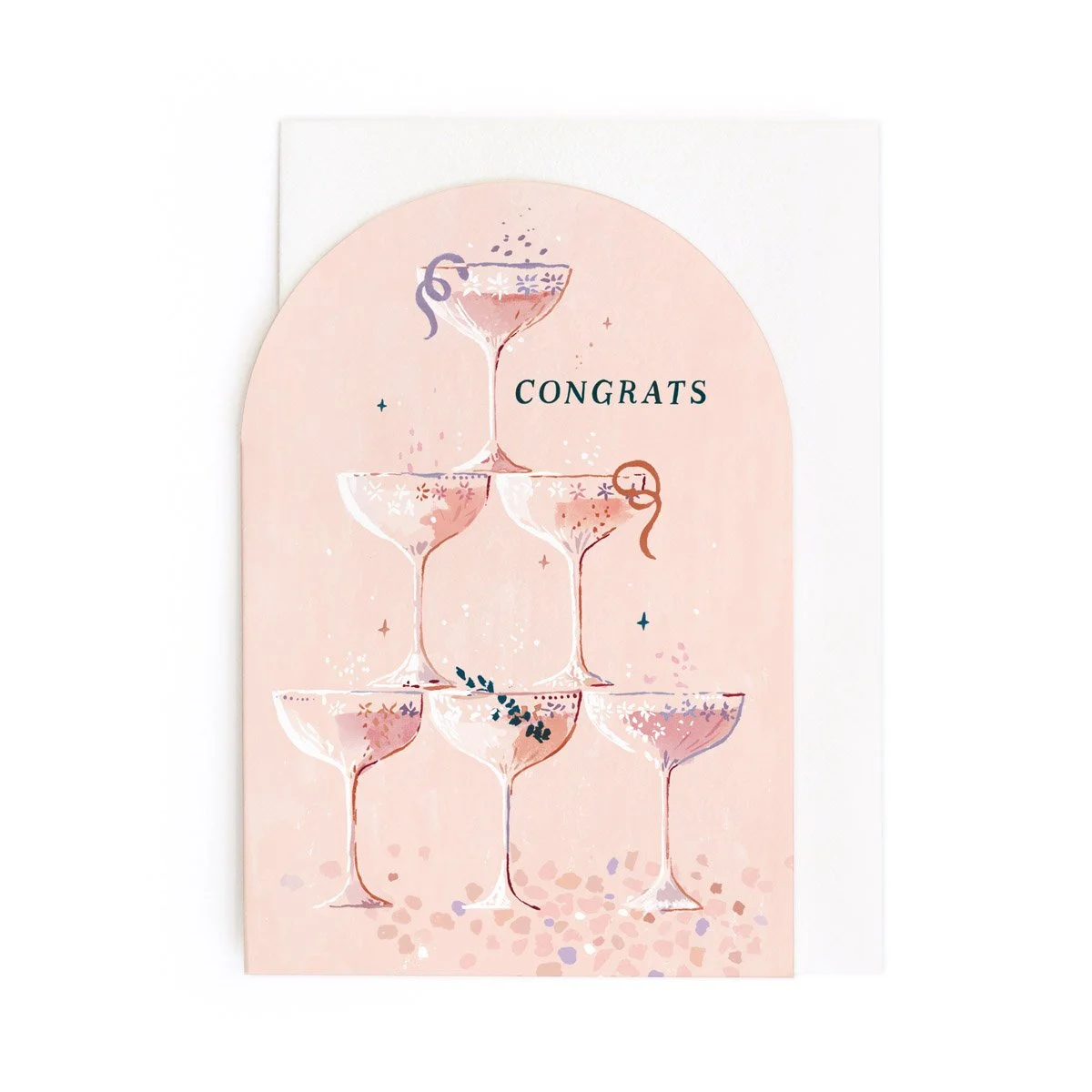 Champagne Congratulations Card | Engagement | Wedding Card by Sister Paper co.