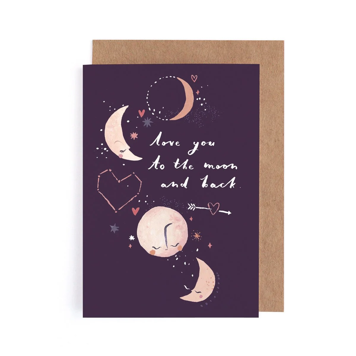 To the Moon and Back Card | Love Card by Sister Paper co.