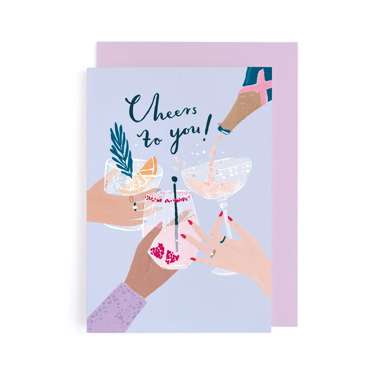 Cheers to You Card | Cocktail Birthday Card | Congratulations Card by Sister Paper co.