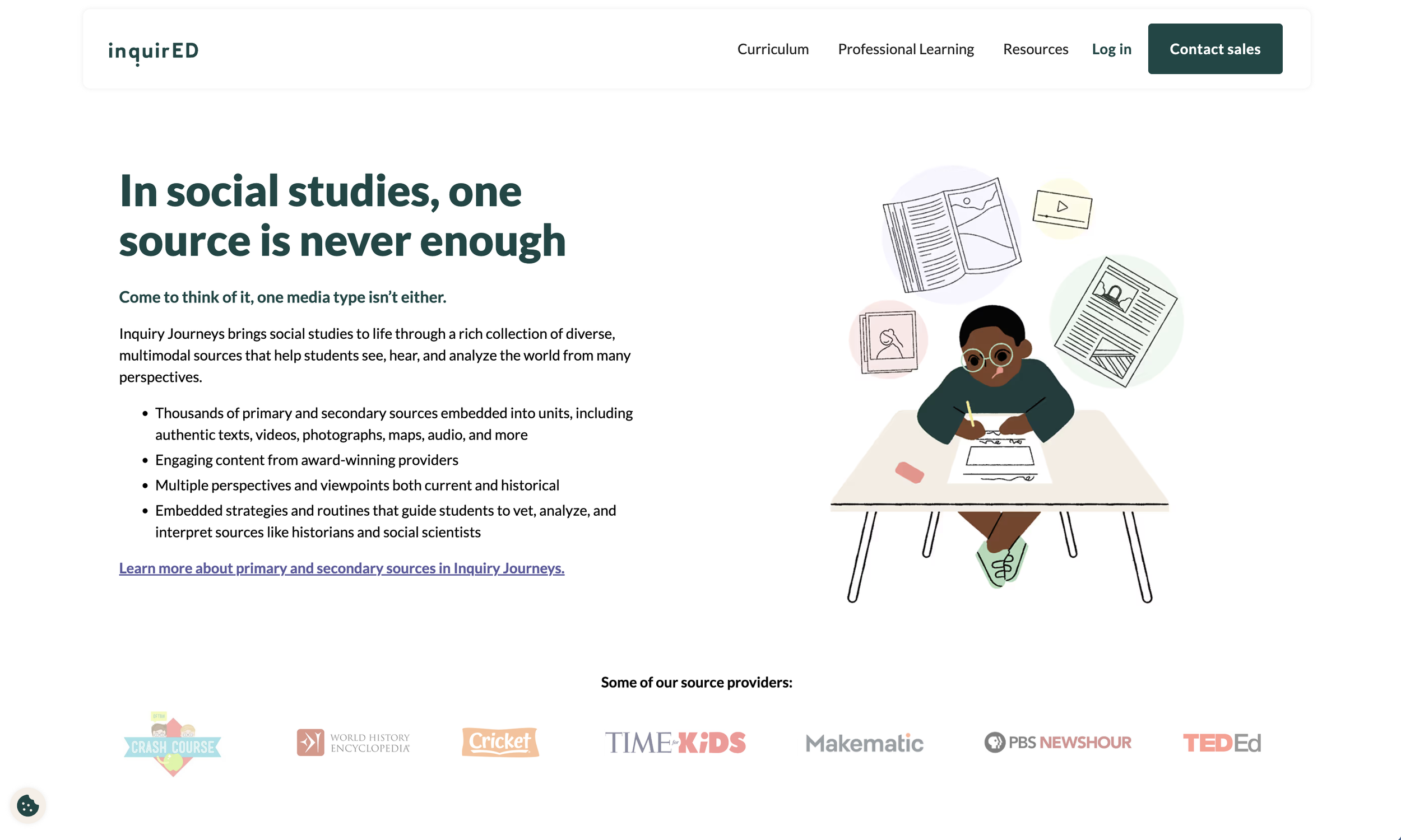 inquirED website section