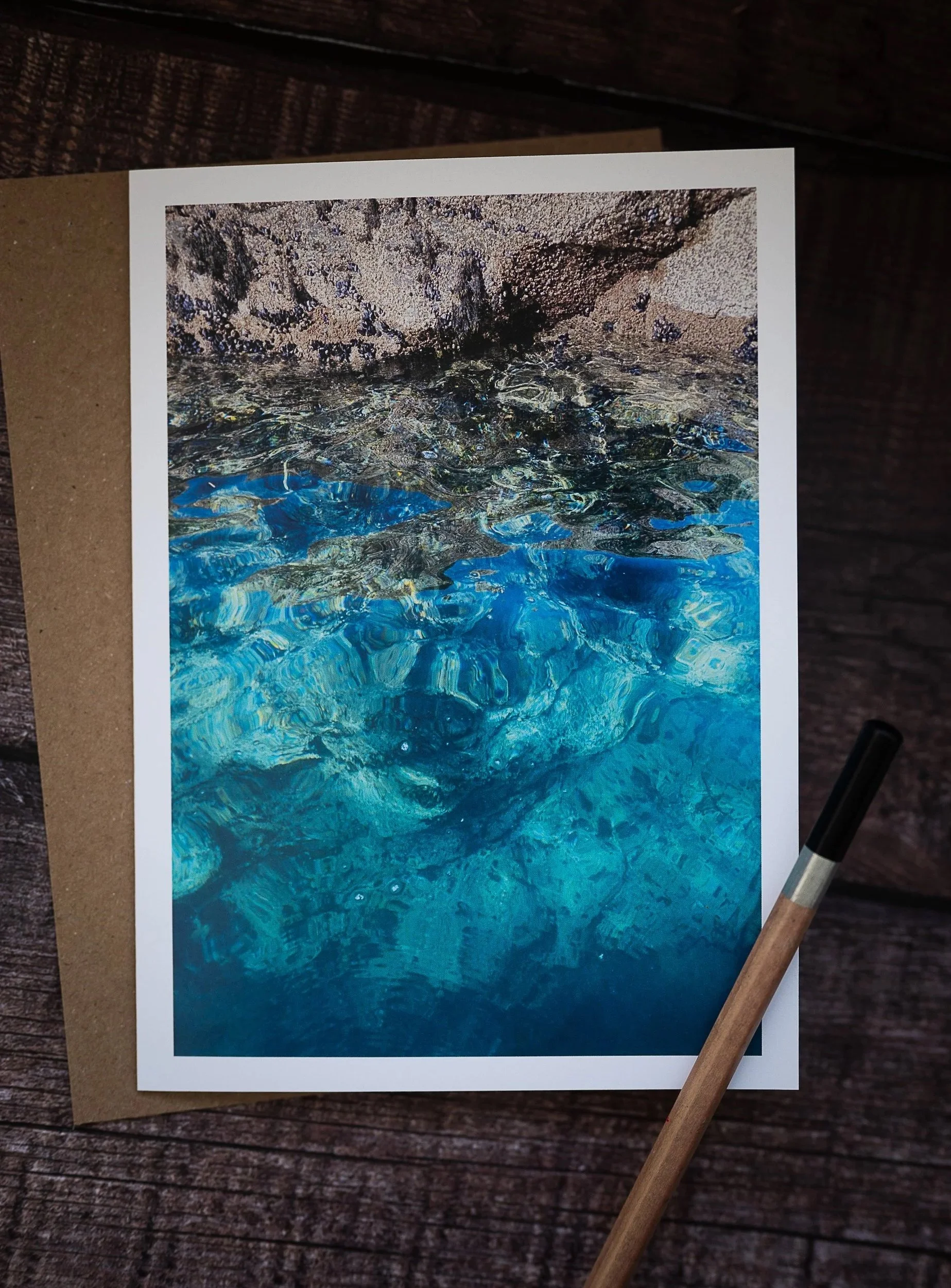 Ocean Edges - Blank Greeting Card