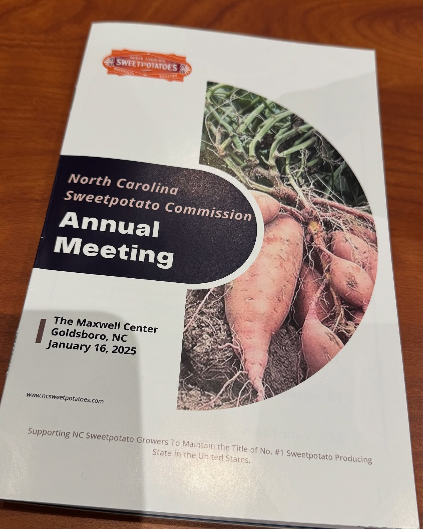 Today the membership of the @ncsweetpotatoes commission gathered for updates and reminders on research and storage technologies. We received slides and stats showing how hard our staff and marketing teams have been working to spread the sweet word ab
