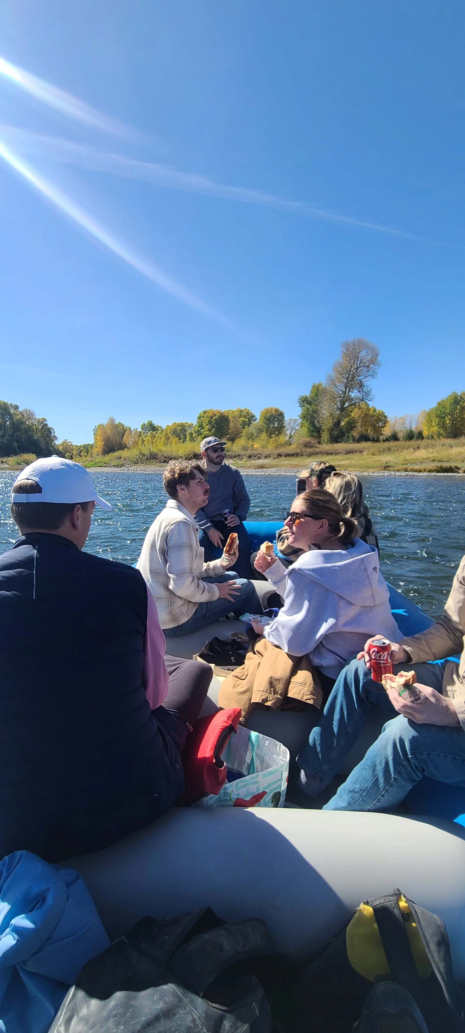 Family river tour on the Yellowstone
