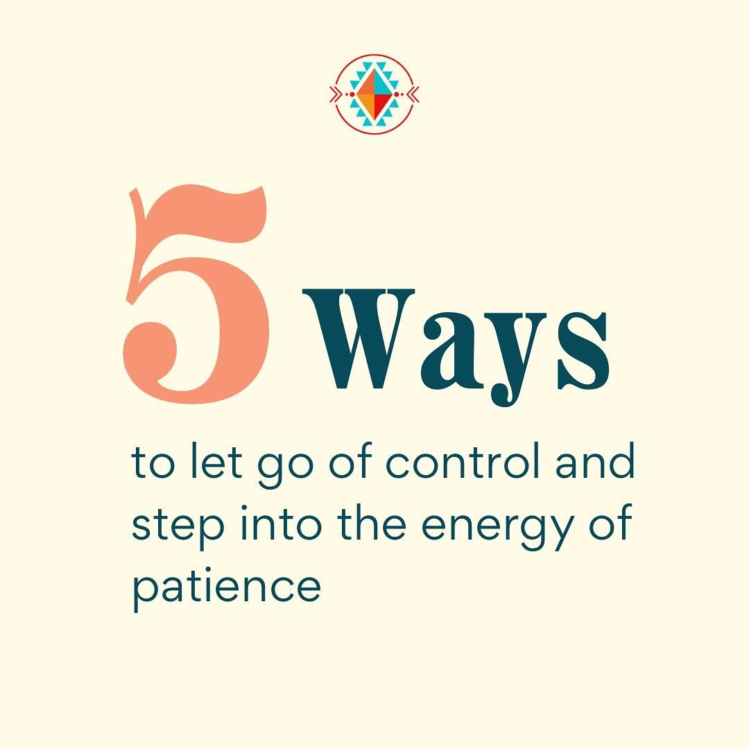 My personal tips on how I surrender to control and move into patience. 

It&rsquo;s a practice alongside awareness. 

Try my self reflection questions at the end to build awareness and then instill the practice! 

 __________

Coming up in July my Aw