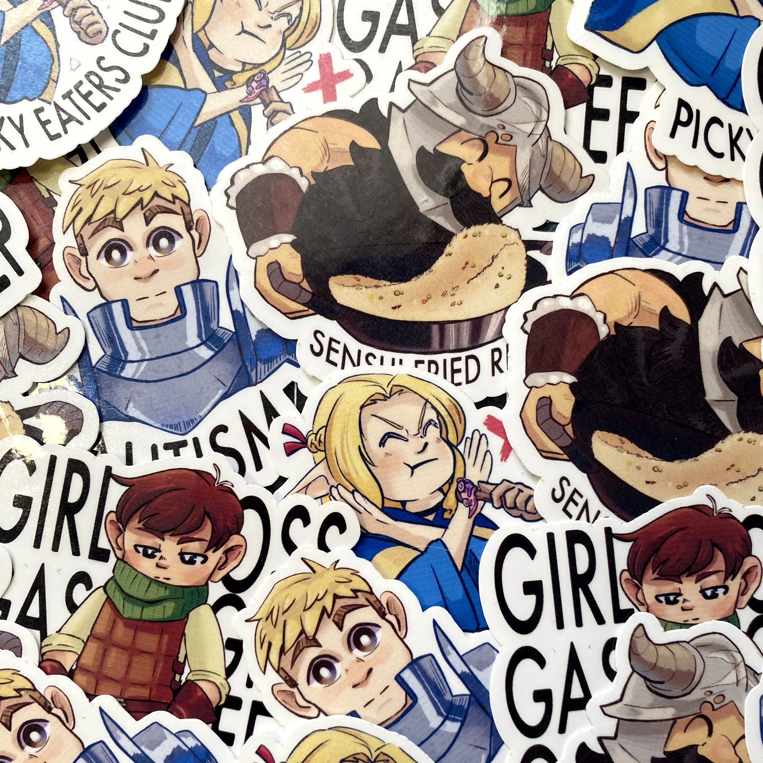 Dungeon Meshi sticker collection