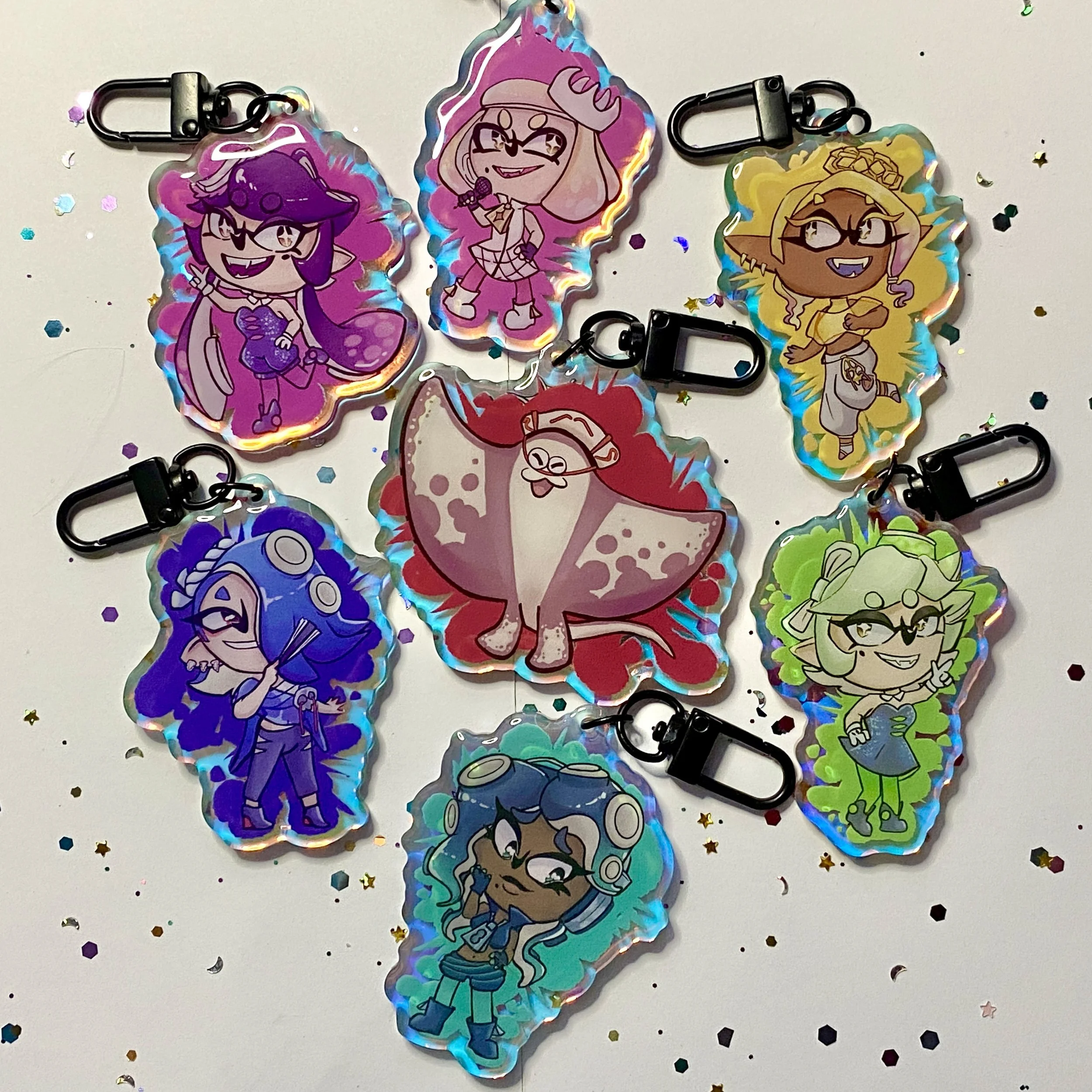 Splatoon Idol Keychains