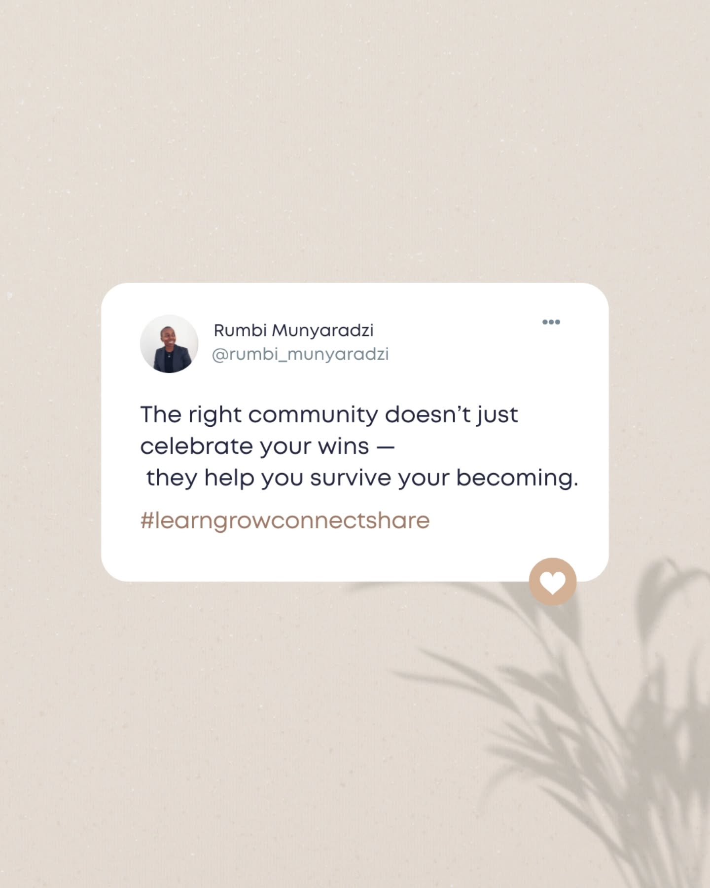 Pay attention to who holds you steady while you're becoming - not just when you've arrived.

#midweek #muse #learngrowconnectshare #twitterquotes