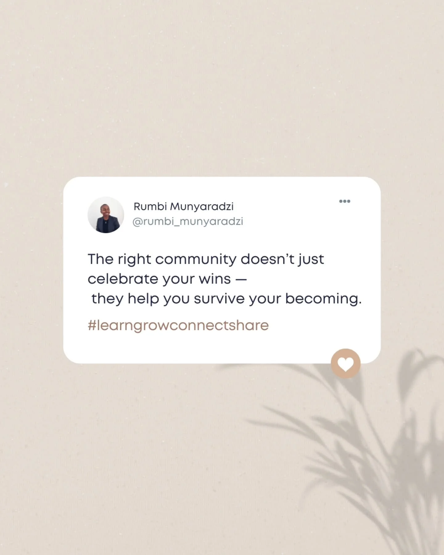 Pay attention to who holds you steady while you're becoming - not just when you've arrived.

#midweek #muse #learngrowconnectshare #twitterquotes