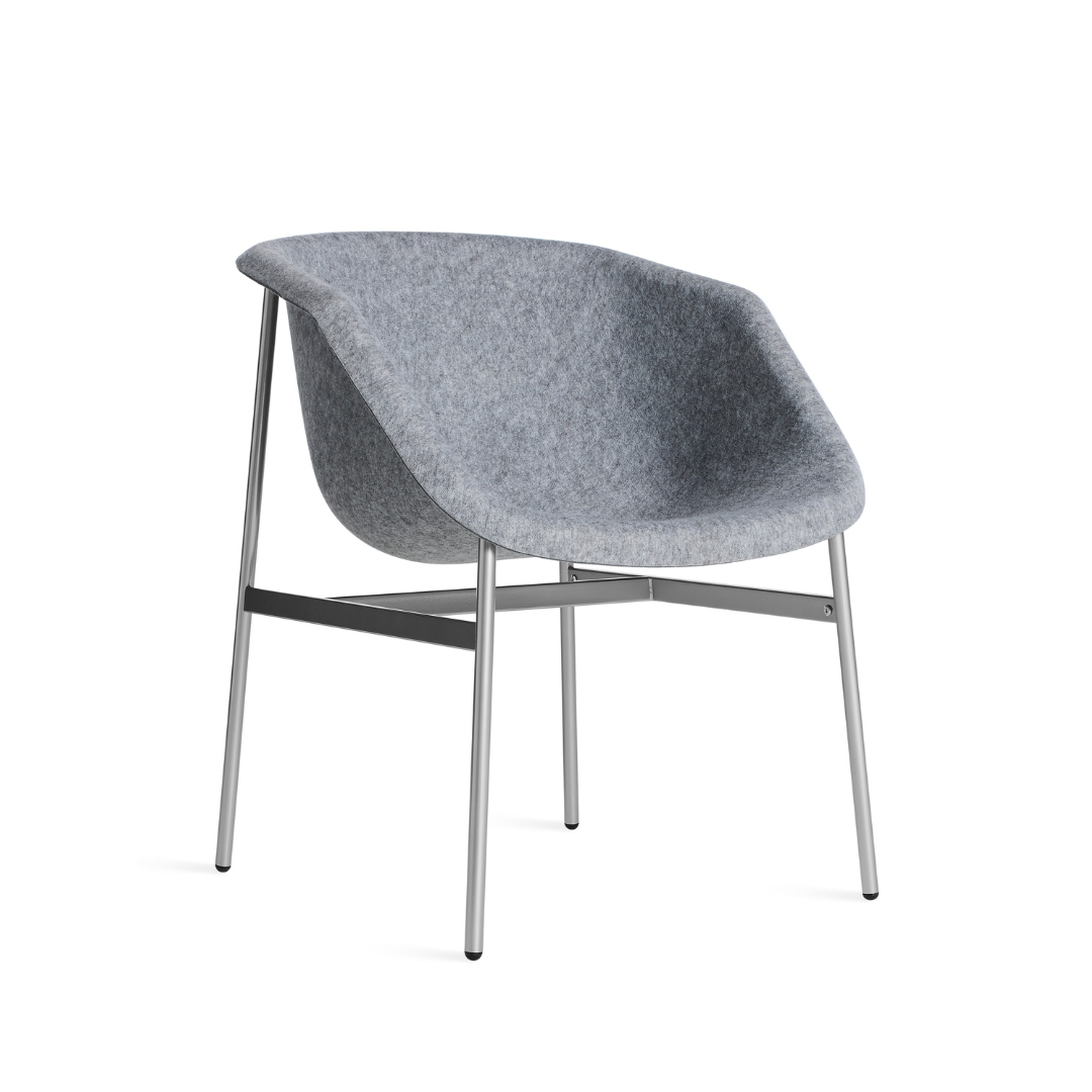 Blu Dot Past Life Chair - Light Grey/Silver