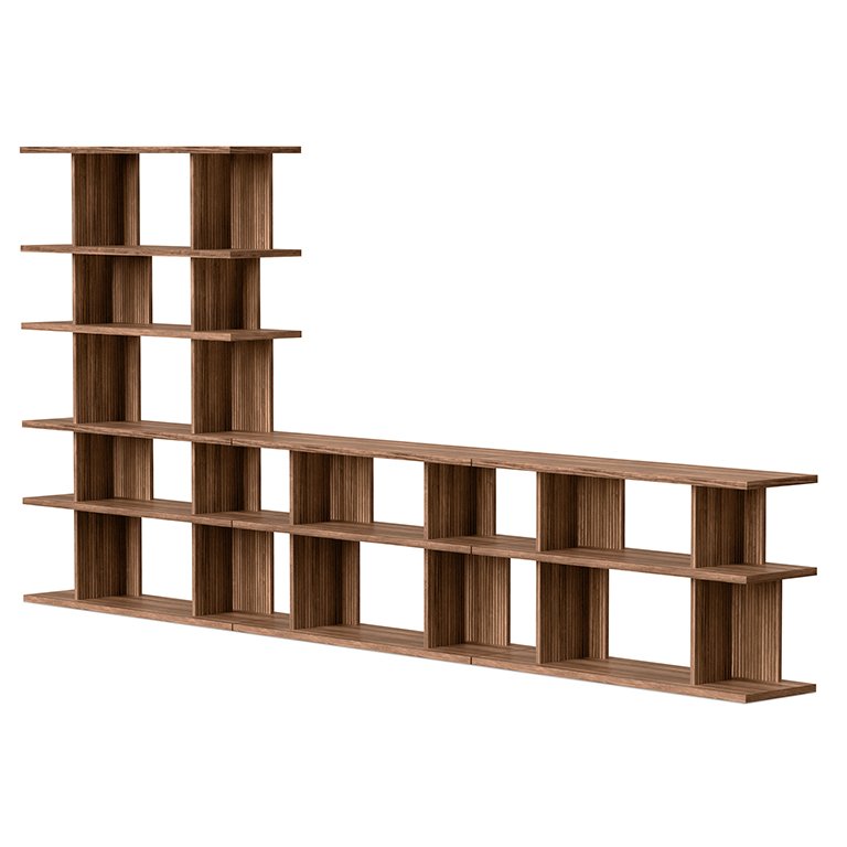 Albion 6-3-3 Shelving Unit - Natural Walnut - P01.jpg