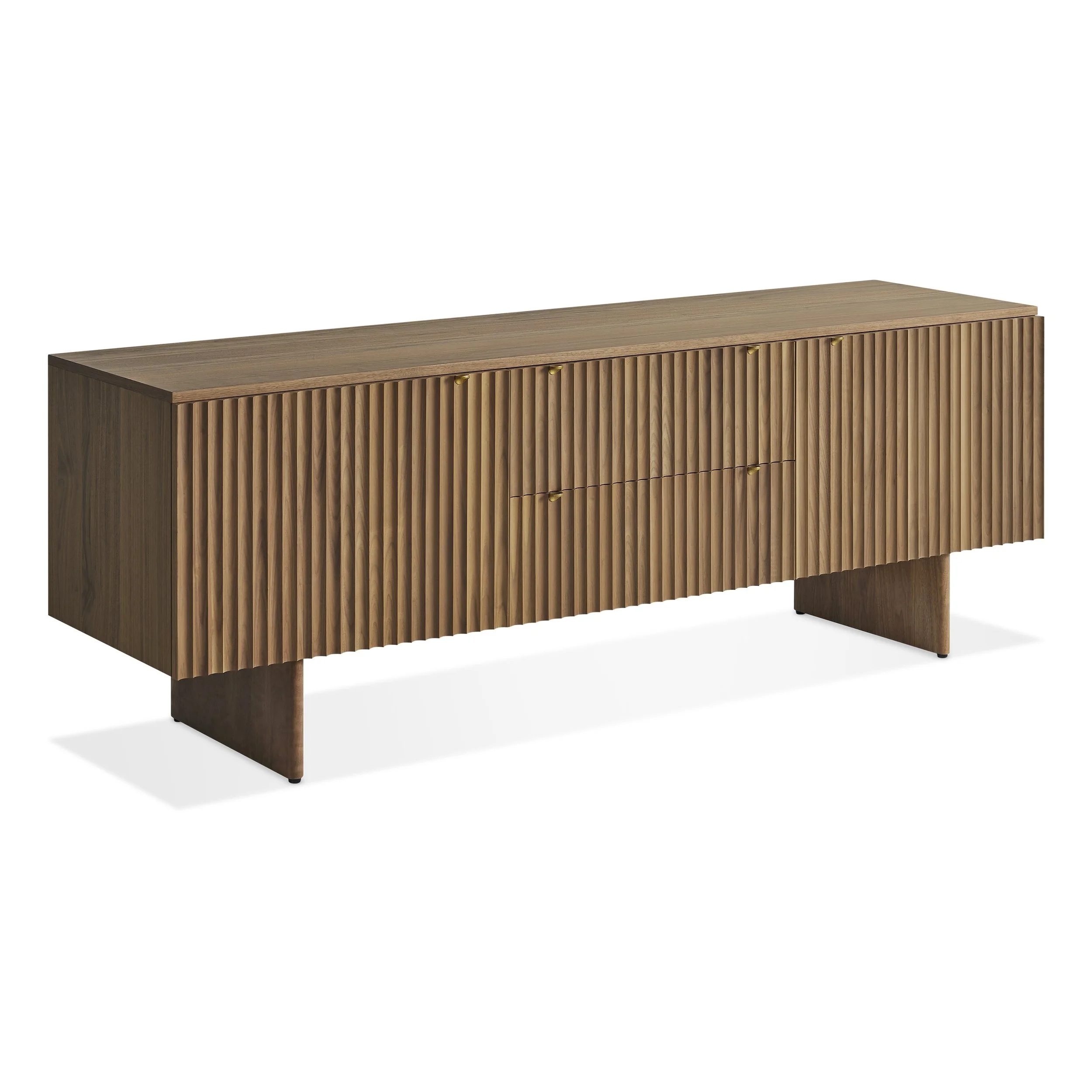 Blu Dot Murmur 2 Door/2 Drawer Console Walnut