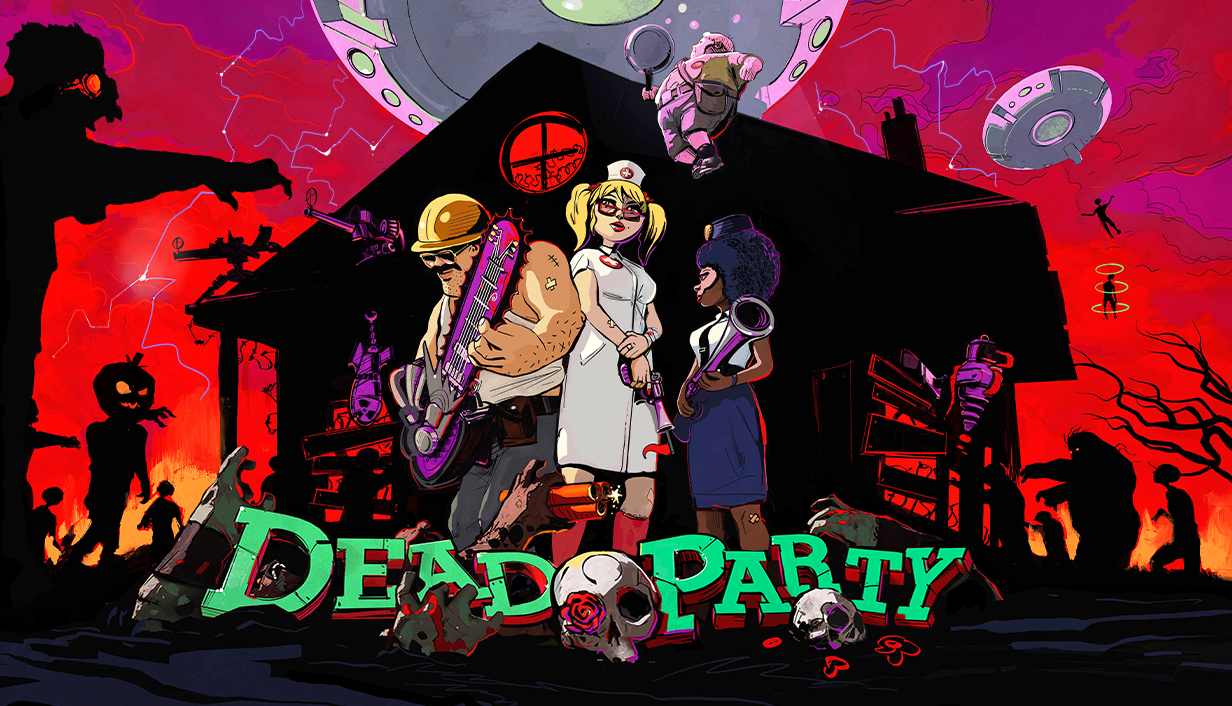Zombies, UFOs, and Music-Based Combat Collide in&nbsp; DEAD PARTY’s Co-Op Chaos