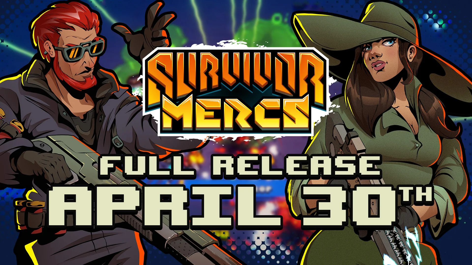 Squad-building, twin-stick shooter roguelike Survivor Mercs comes to consoles April 30th