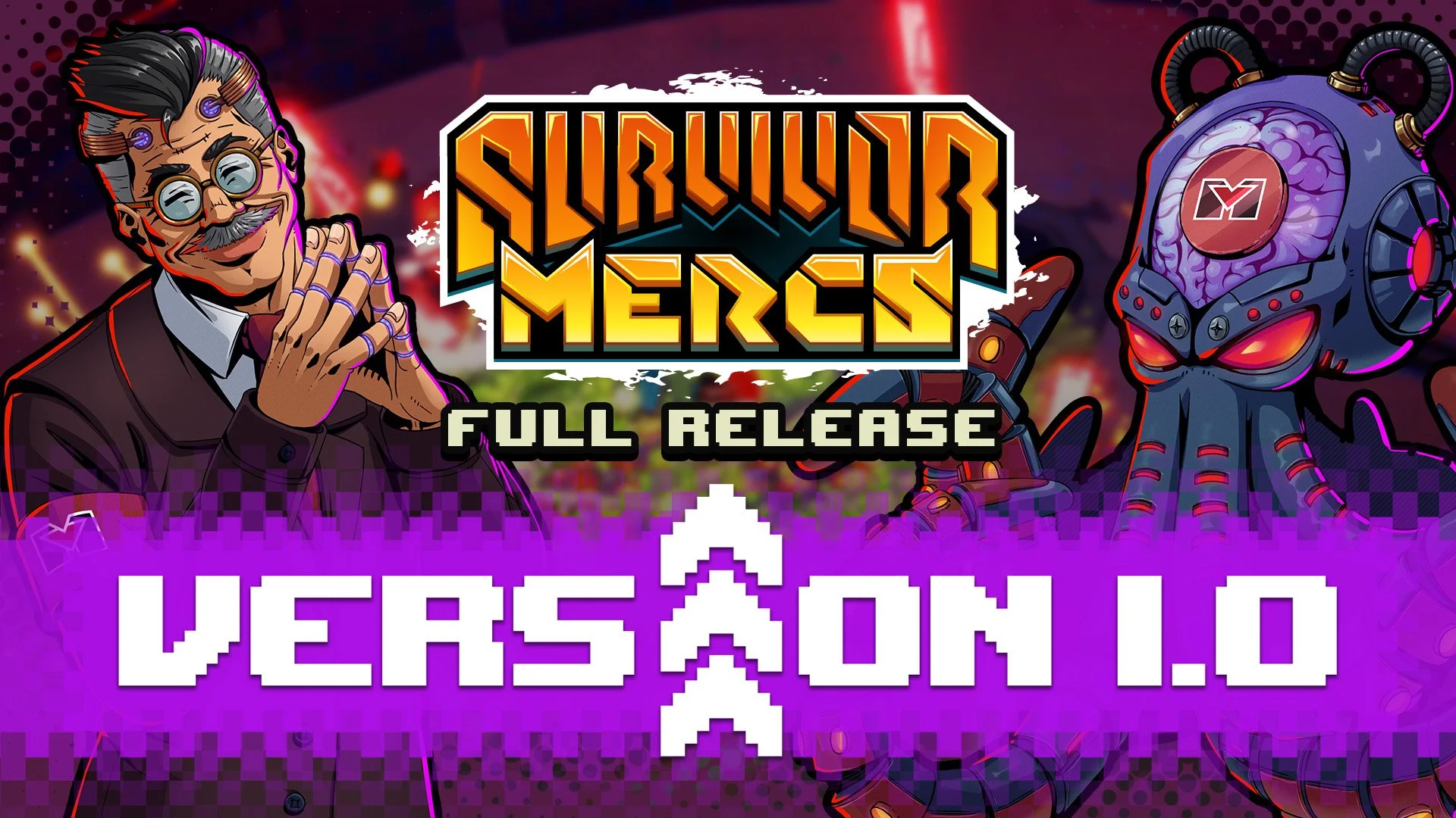 Squad-building, twin-stick shooter roguelike Survivor Mercs out now on PlayStation and Xbox