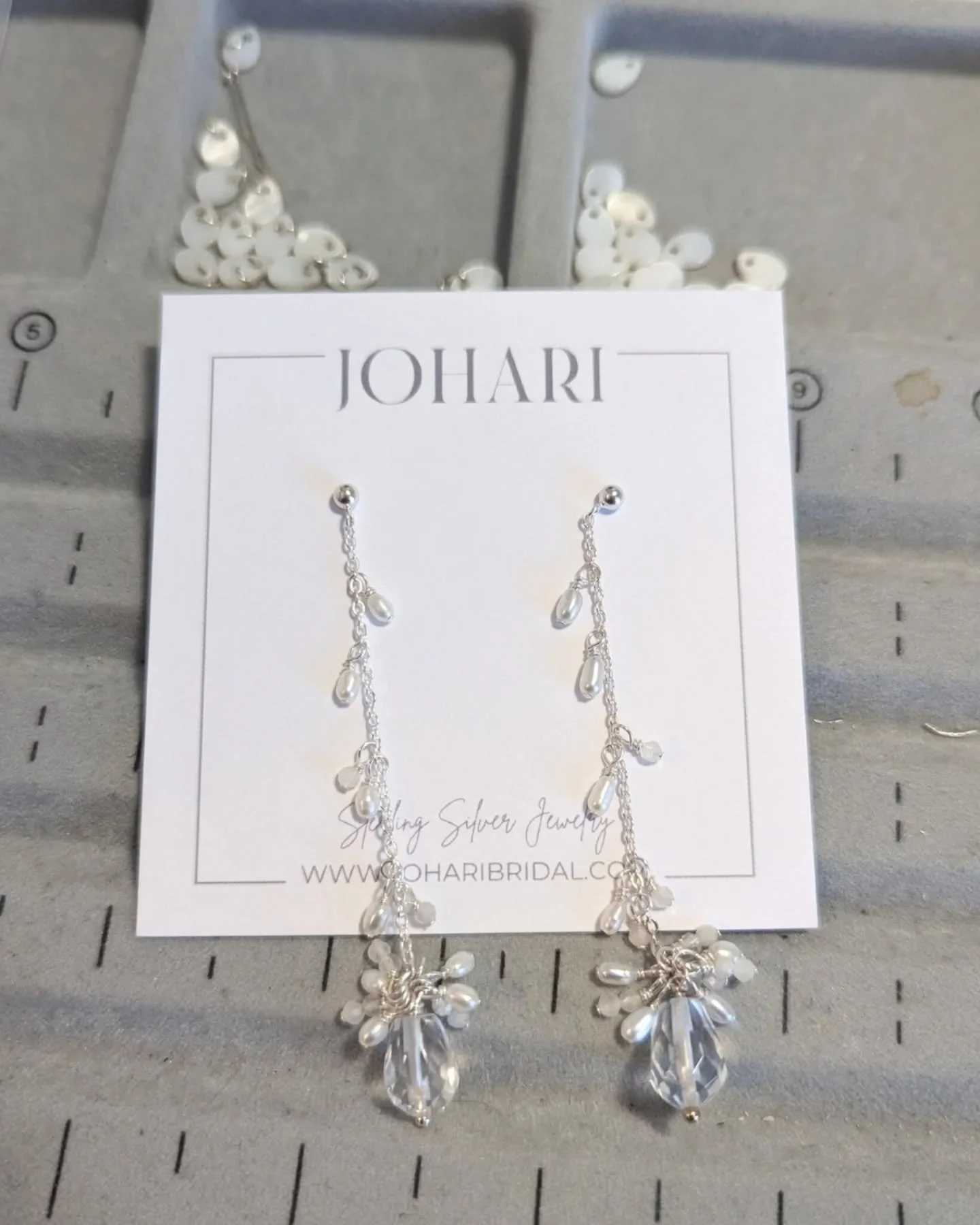 Sometimes ideas pop up when I&rsquo;m just messing around with materials, and other times they start as quick sketches in my little purse sketchbook while I&rsquo;m on the train. The final piece is a pair of dangly sterling silver earrings with quart