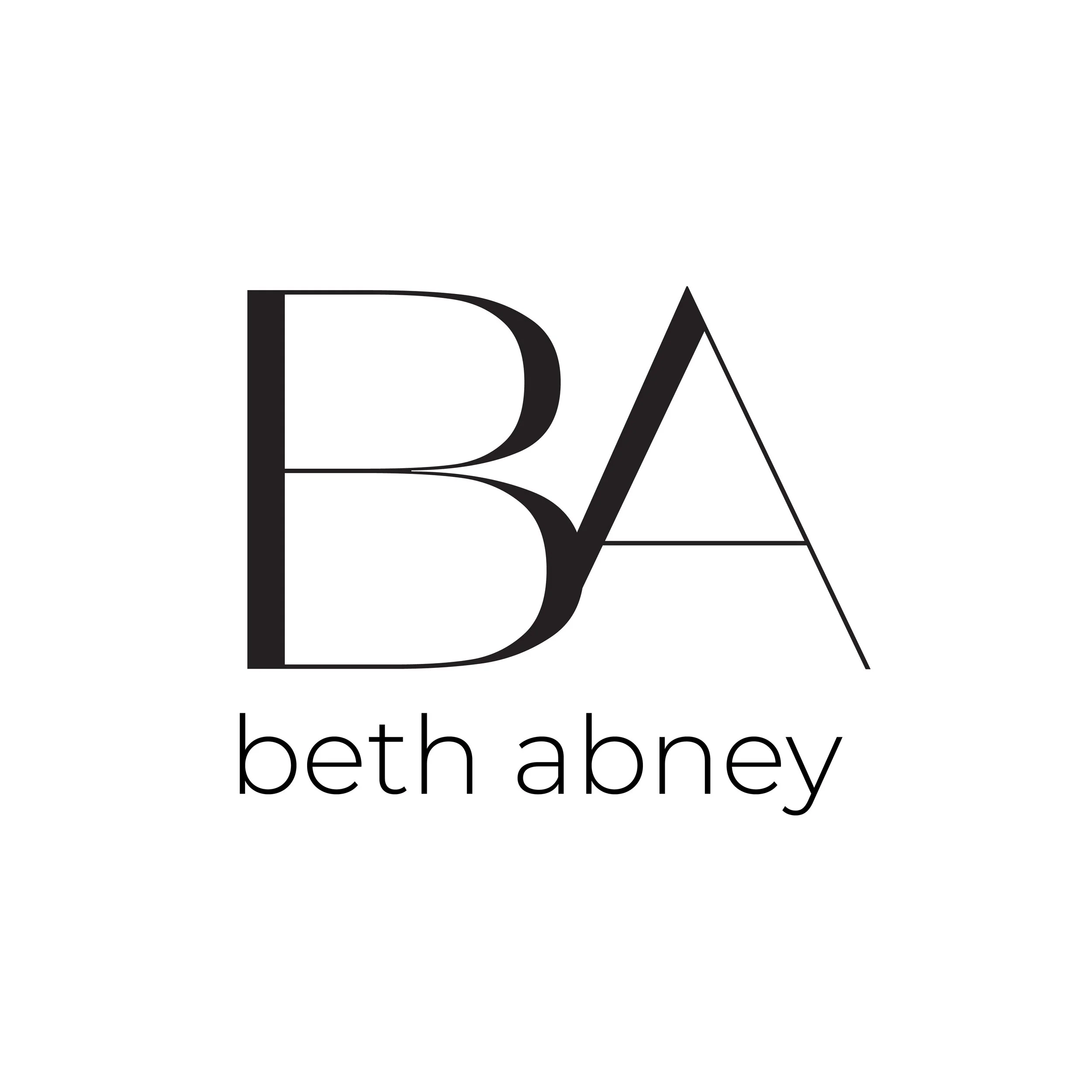 Monogram Logo in Circle
“BA monogram logo in a navy circle, designed for Beth Abney Copywriting branding to provide a bold and versatile logo variation.”