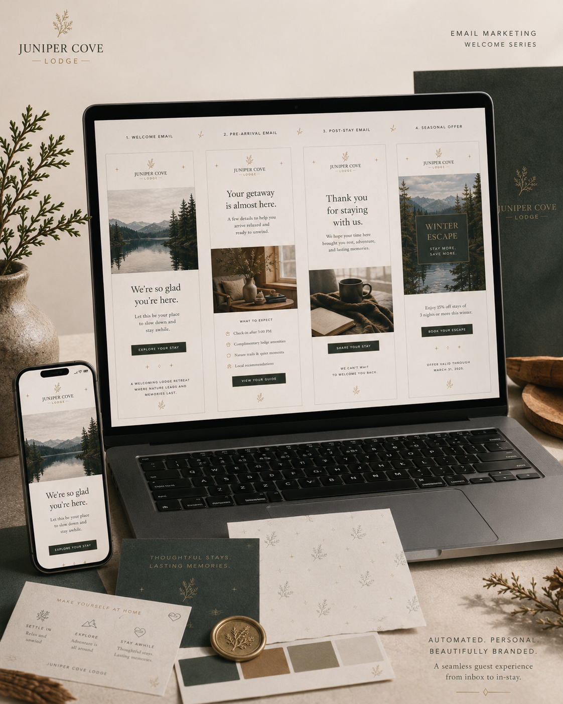 Juniper Cove Lodge Guest Email Welcome Series