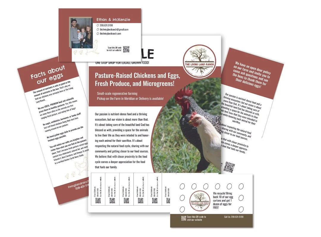 The Living Land Ranch graphic design