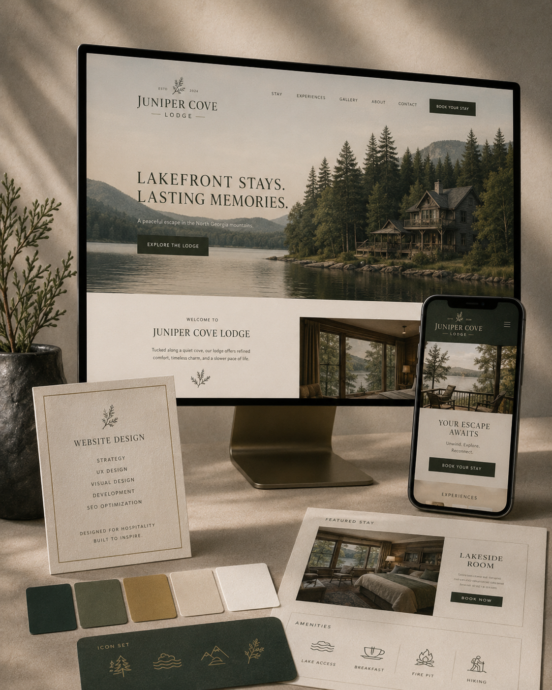 Juniper Cove Lodge Responsive Website Design