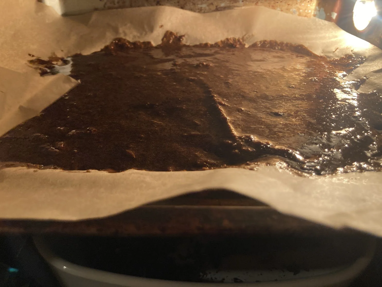 limo plastic in oven.JPG